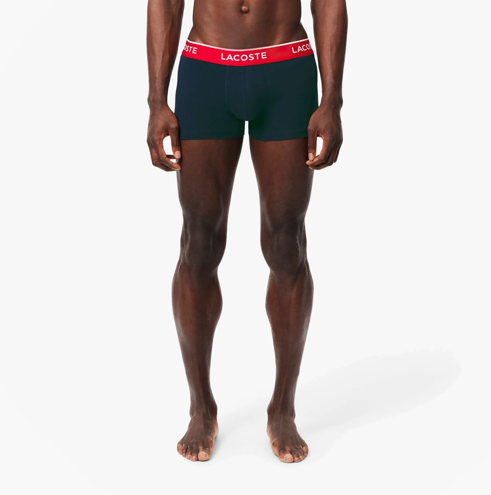 Lacoste 3 Pack Trunks Mens Trunks Navy Blue/Green/Red/Navy Blue sold by Shuperb product image thumbnail 3