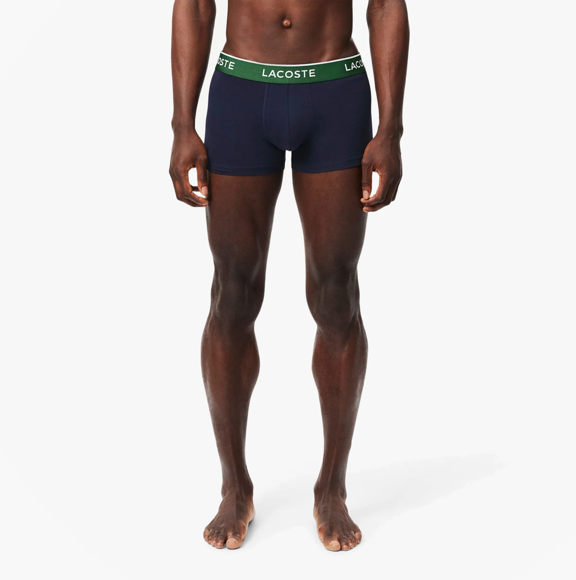 Lacoste 3 Pack Trunks Mens Trunks Navy Blue/Green/Red/Navy Blue sold by Shuperb product image thumbnail 4