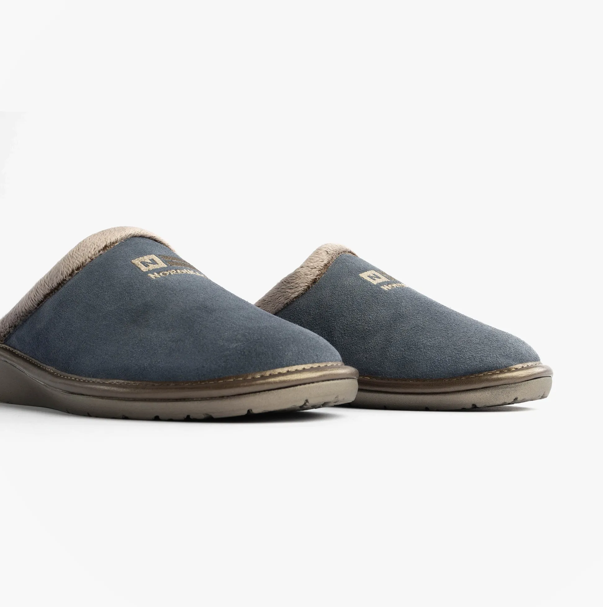 Nordikas 238 Womens Suede Mule Slippers Jeans Blue sold by Shuperb product image thumbnail 4