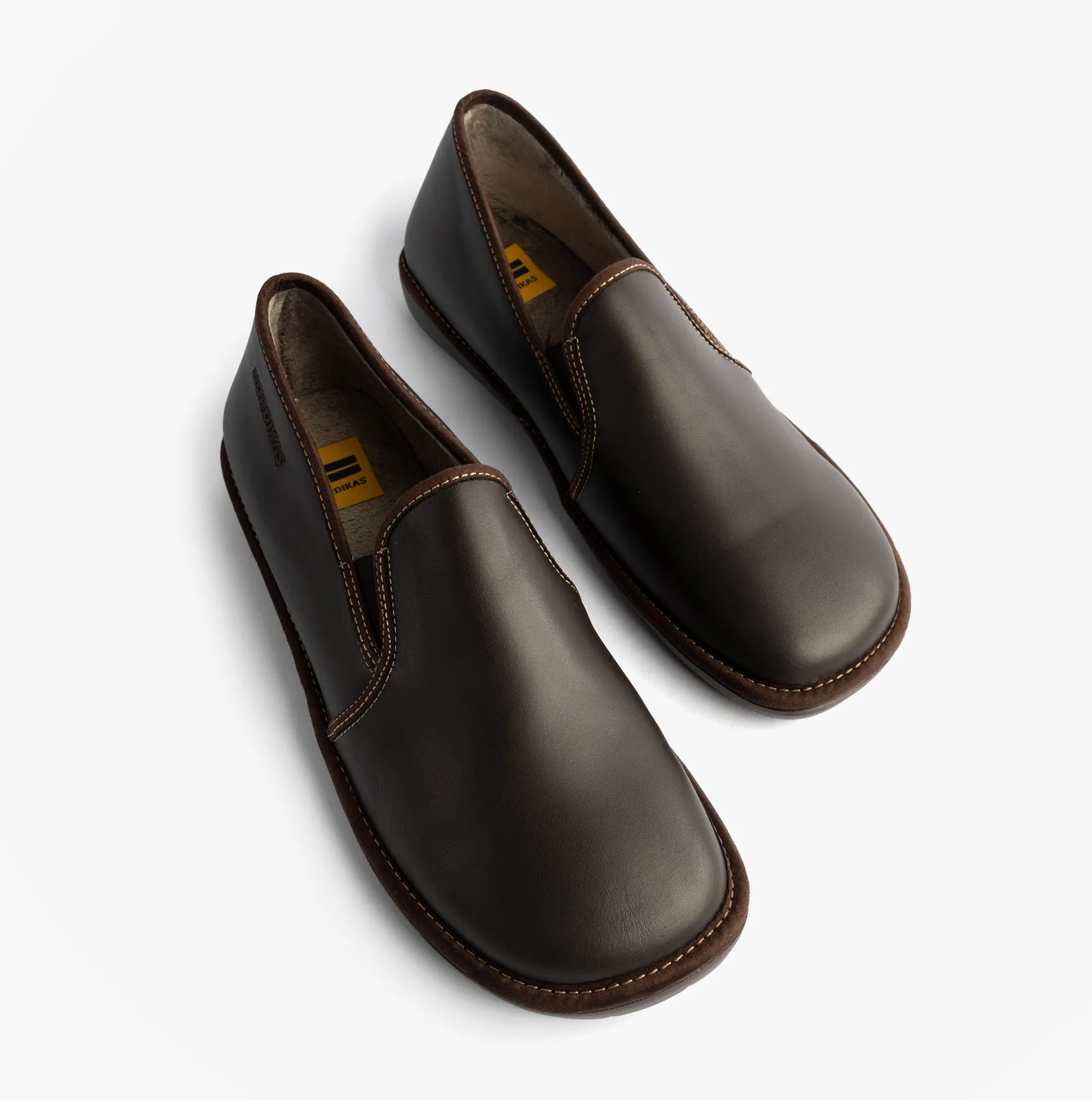 Nordikas 663 Mens Leather Full Slippers Mocha sold by Shuperb product image thumbnail 2