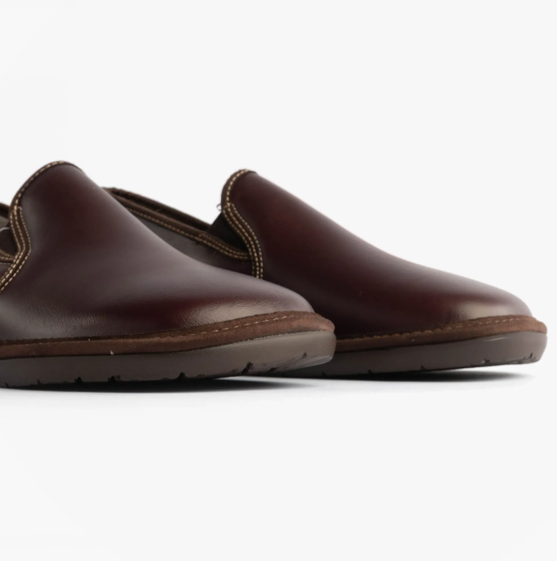 Nordikas 663 Mens Leather Full Slippers Bordo sold by Shuperb product image thumbnail 4