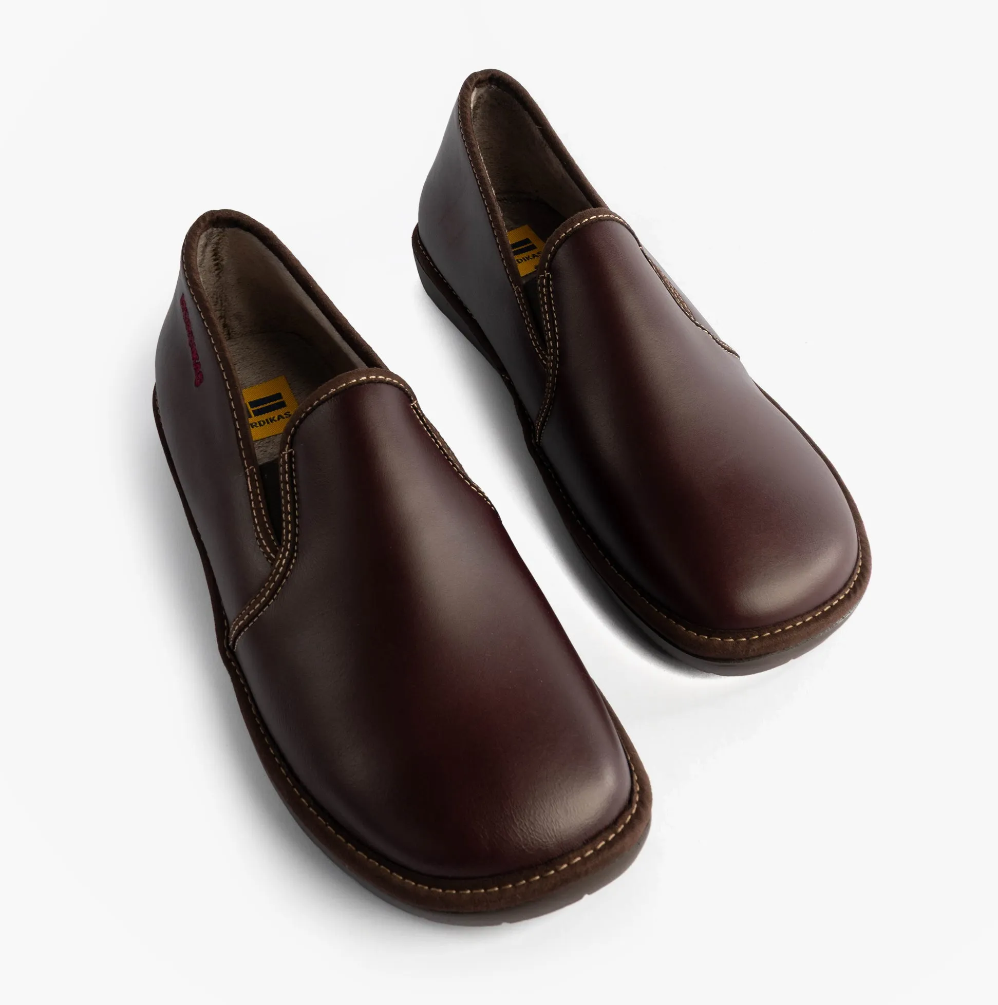 Nordikas 663 Mens Leather Full Slippers Bordo sold by Shuperb product image thumbnail 2