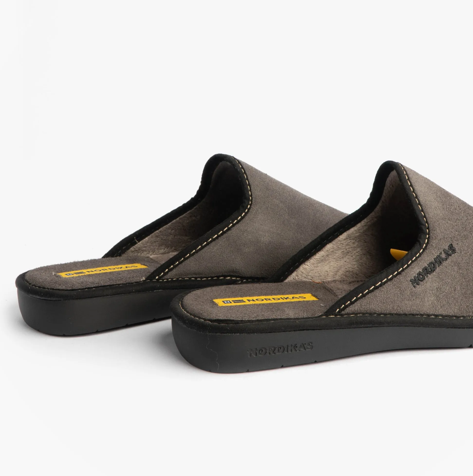 Nordikas 131 Mens Suede Mule Slippers Grey sold by Shuperb product image thumbnail 5