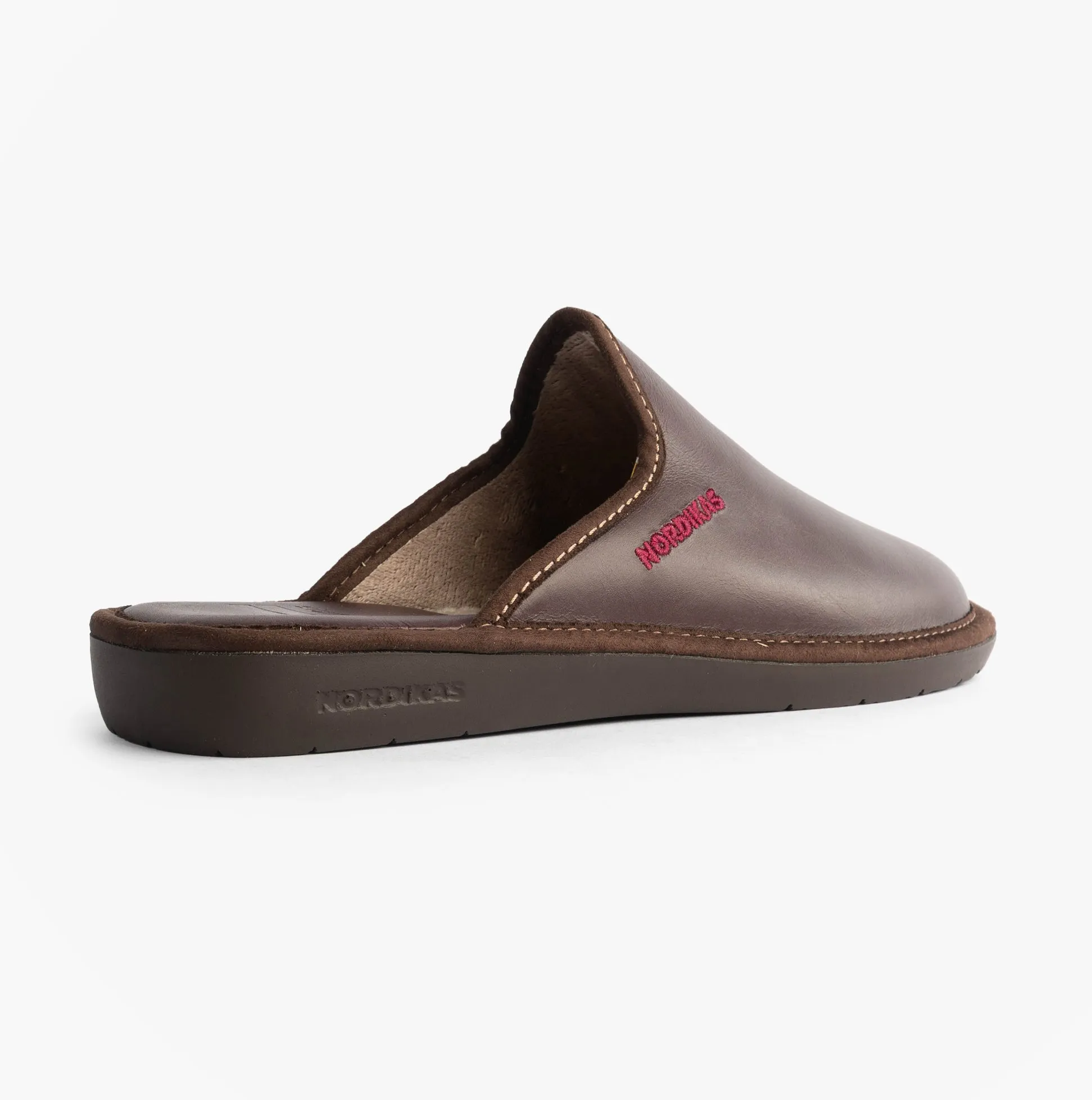 Nordikas 131 Mens Leather Mule Slippers Bordo sold by Shuperb product image thumbnail 5