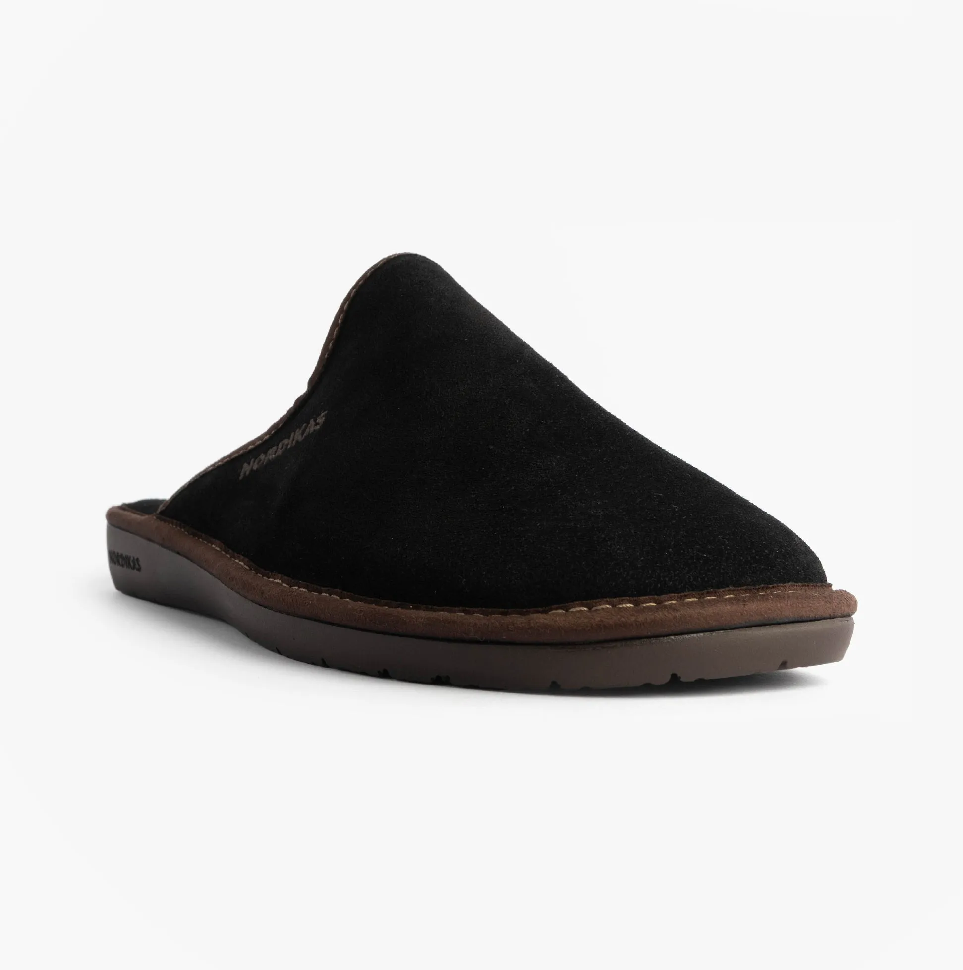 Nordikas 131 Mens Suede Mule Slippers Black sold by Shuperb product image thumbnail 4