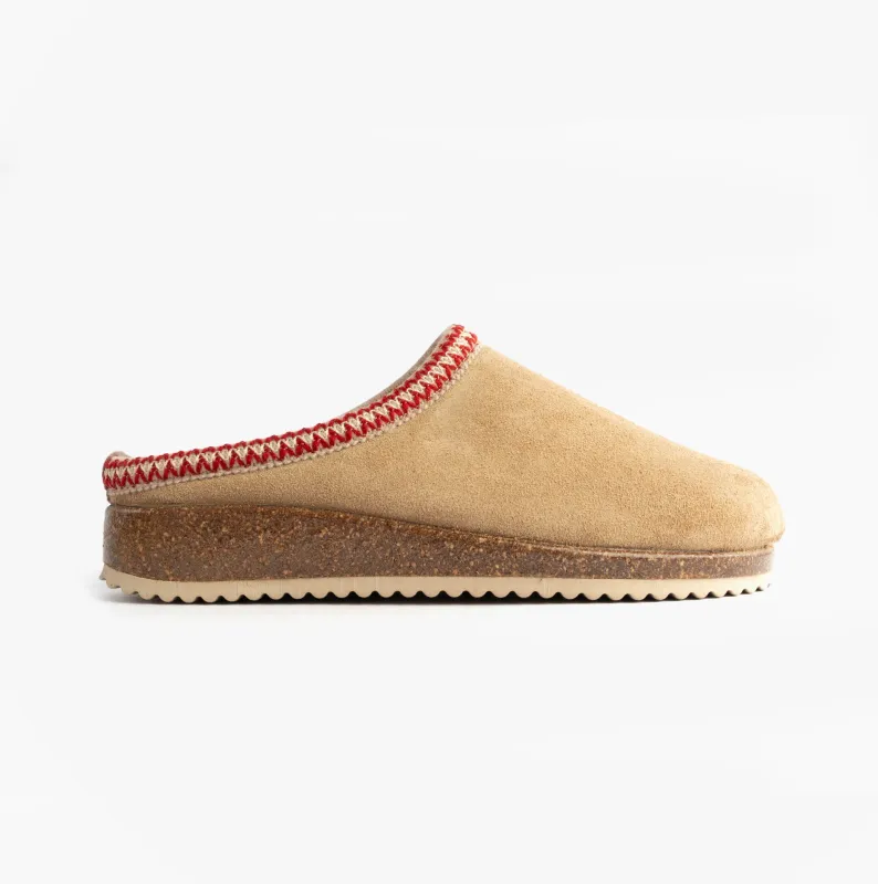 Nordikas 2247 AFELPADO Womens Mule Slippers Beige sold by Shuperb