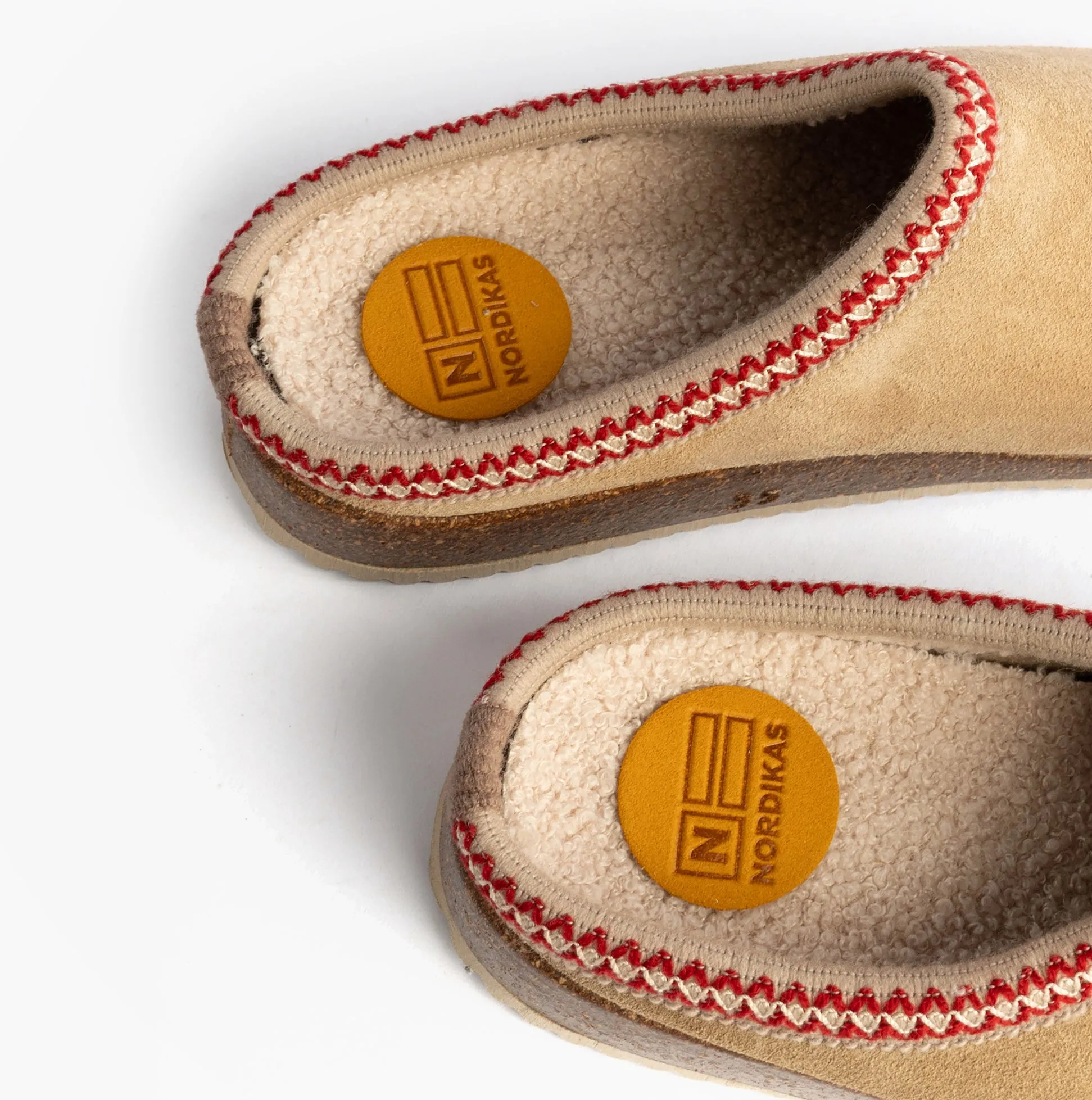 Nordikas 2247 Womens Suede Mule Slippers Beige sold by Shuperb product image thumbnail 5