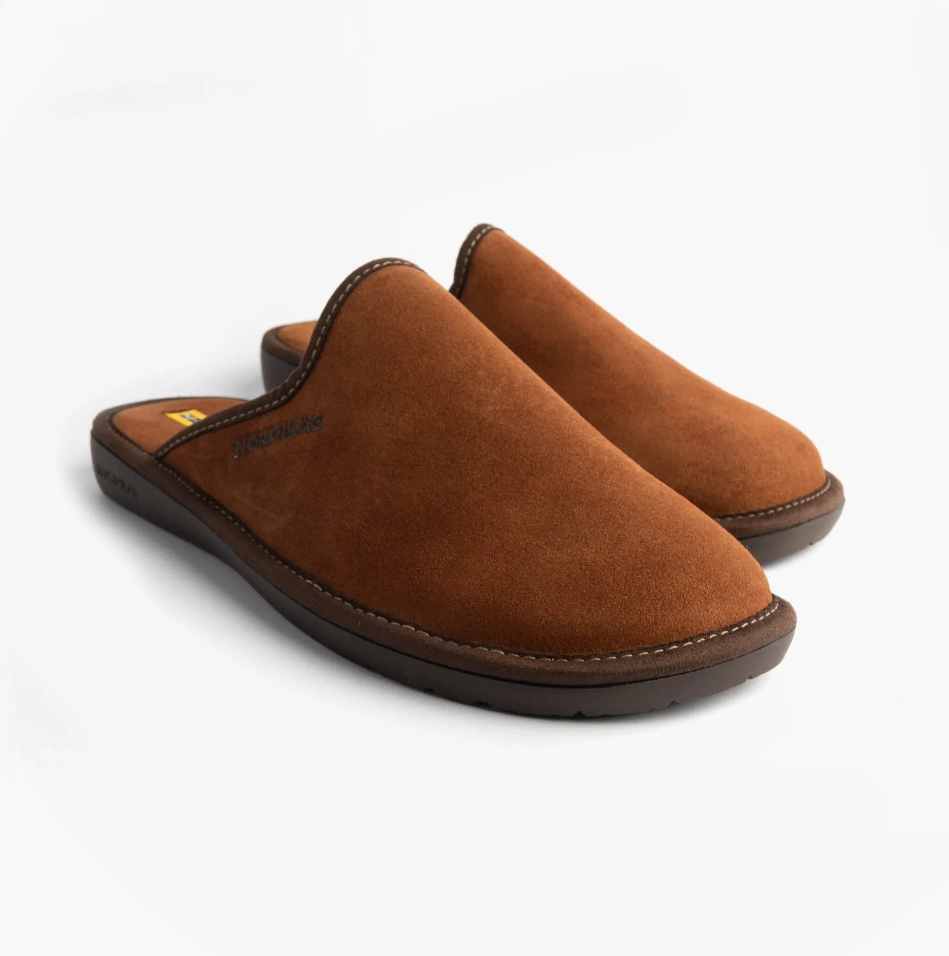 Nordikas 131 Mens Suede Mule Slippers Brown sold by Shuperb product image thumbnail 4