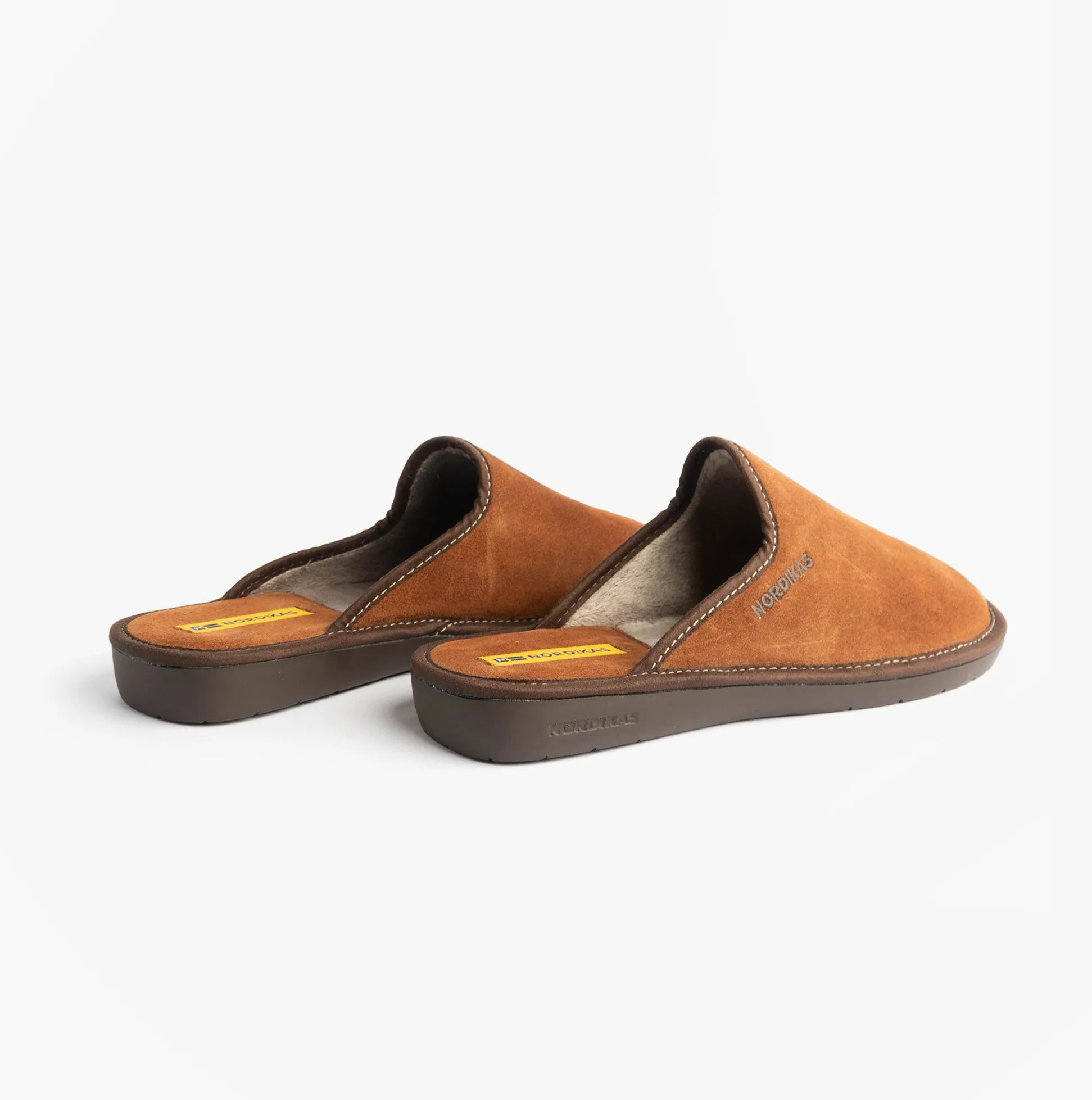 Nordikas 131 Mens Suede Mule Slippers Brown sold by Shuperb product image thumbnail 5