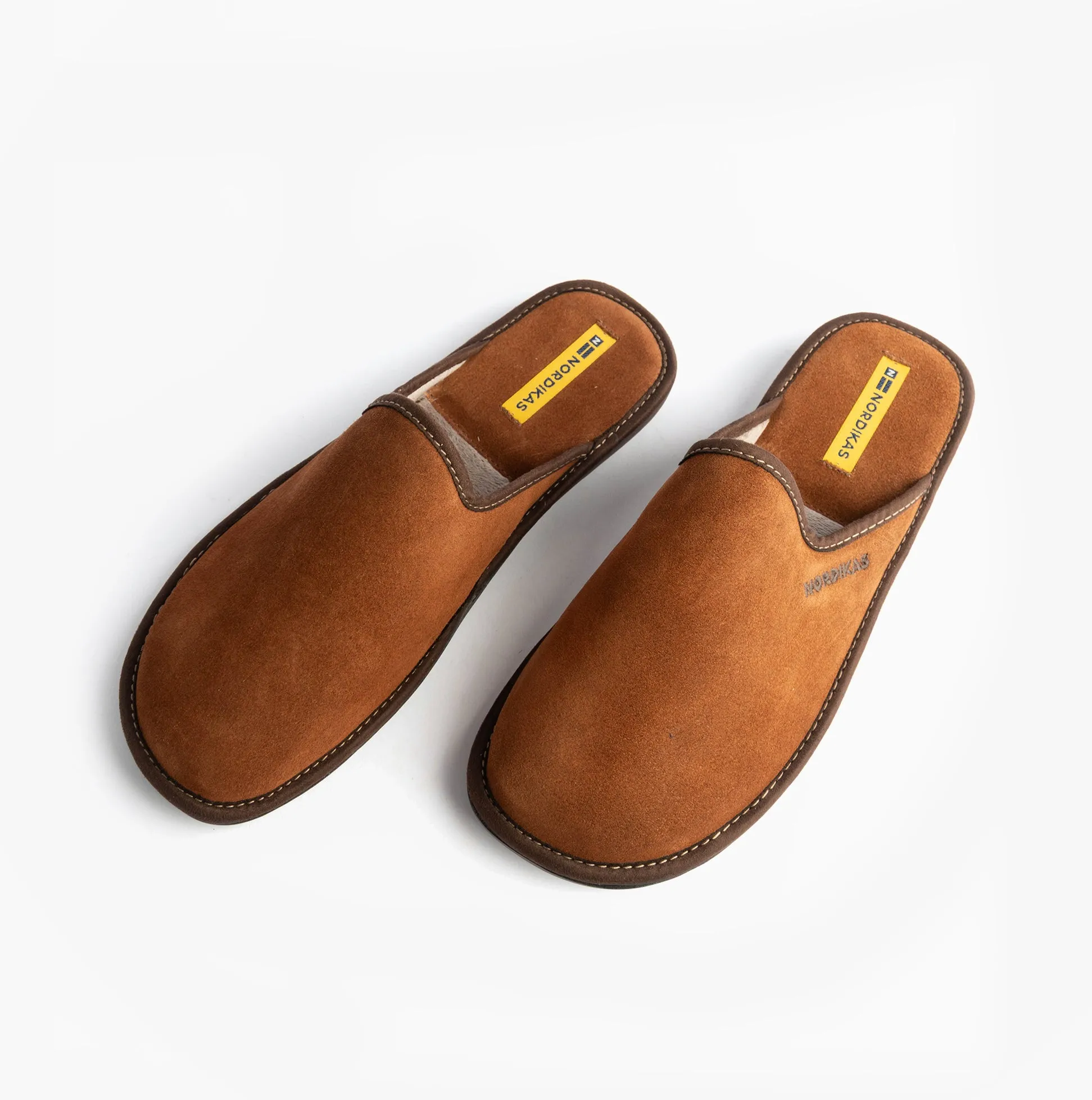 Nordikas 131 Mens Suede Mule Slippers Brown sold by Shuperb product image thumbnail 2