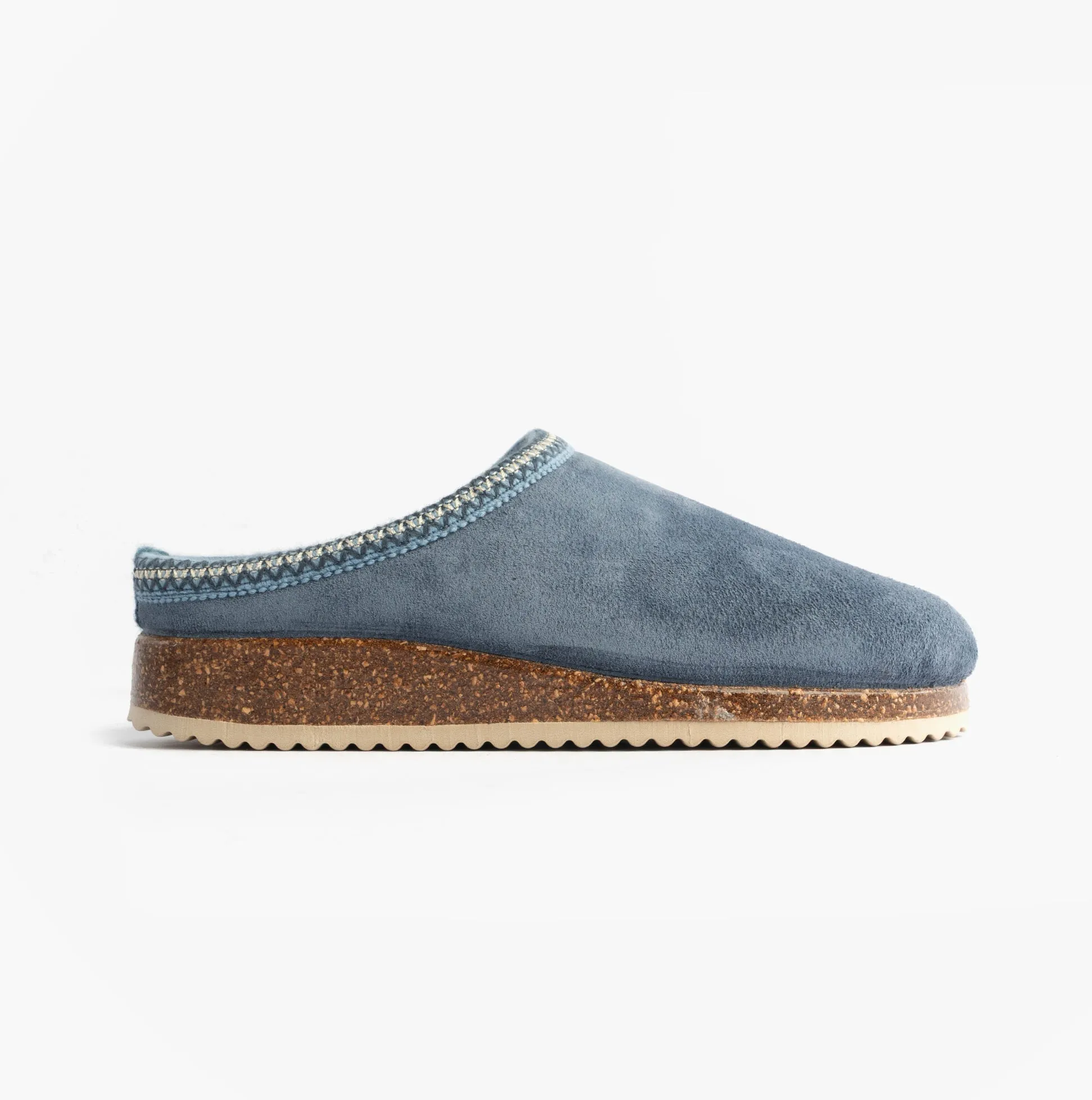Nordikas 2247 Womens Suede Mule Slippers Denim sold by Shuperb
