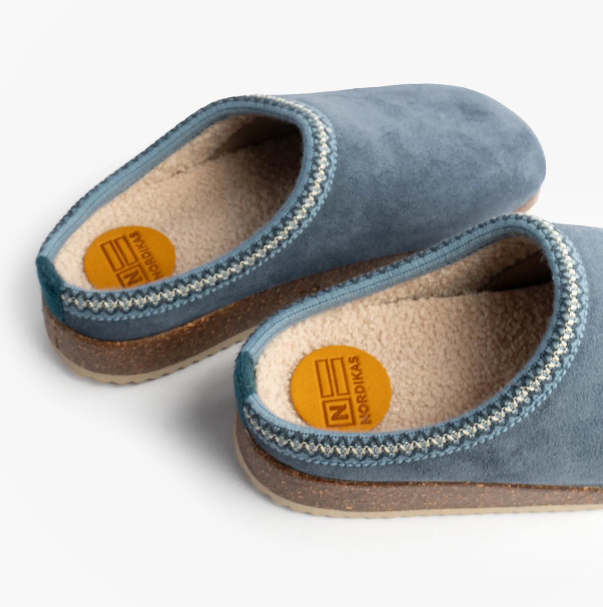 Nordikas 2247 Womens Suede Mule Slippers Denim sold by Shuperb product image thumbnail 5