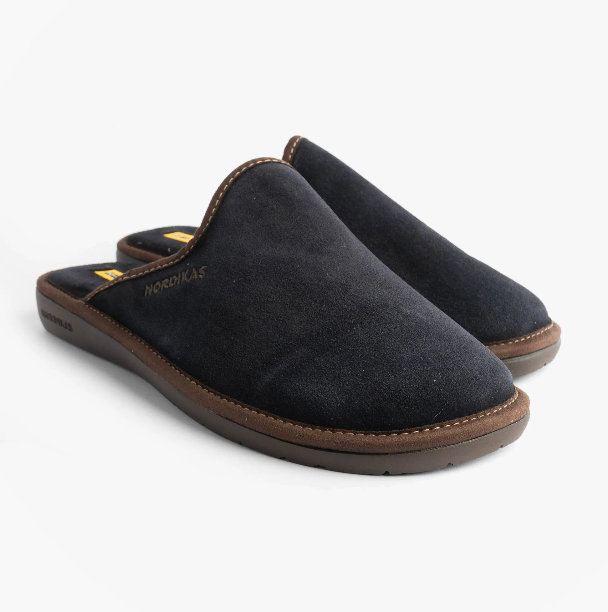Nordikas 131 Mens Suede Mule Slippers Marine Blue sold by Shuperb product image thumbnail 4