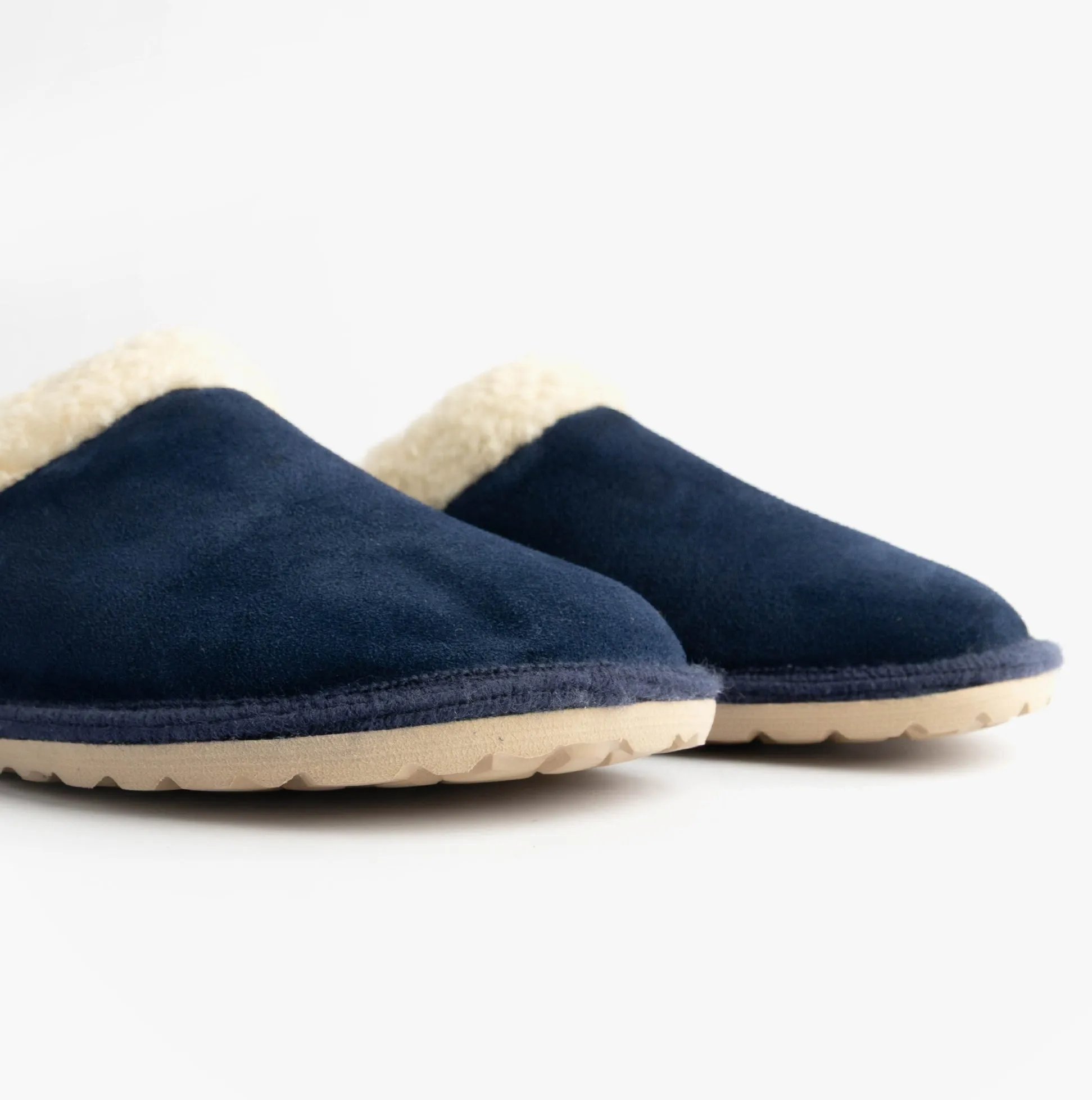 Nordikas 2087 Womens Suede Mule Slippers Indigo sold by Shuperb product image thumbnail 4