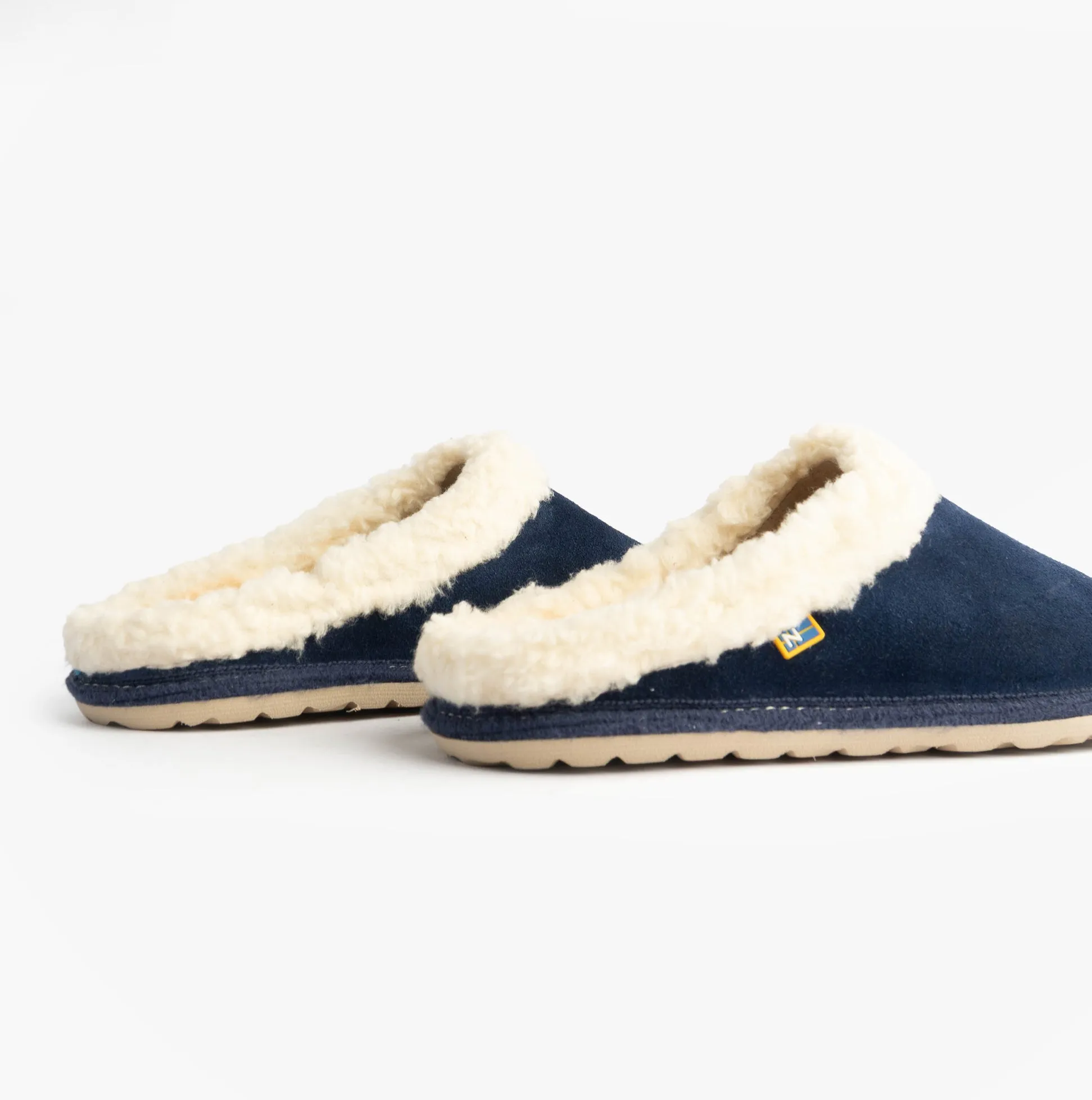 Nordikas 2087 Womens Suede Mule Slippers Indigo sold by Shuperb product image thumbnail 5