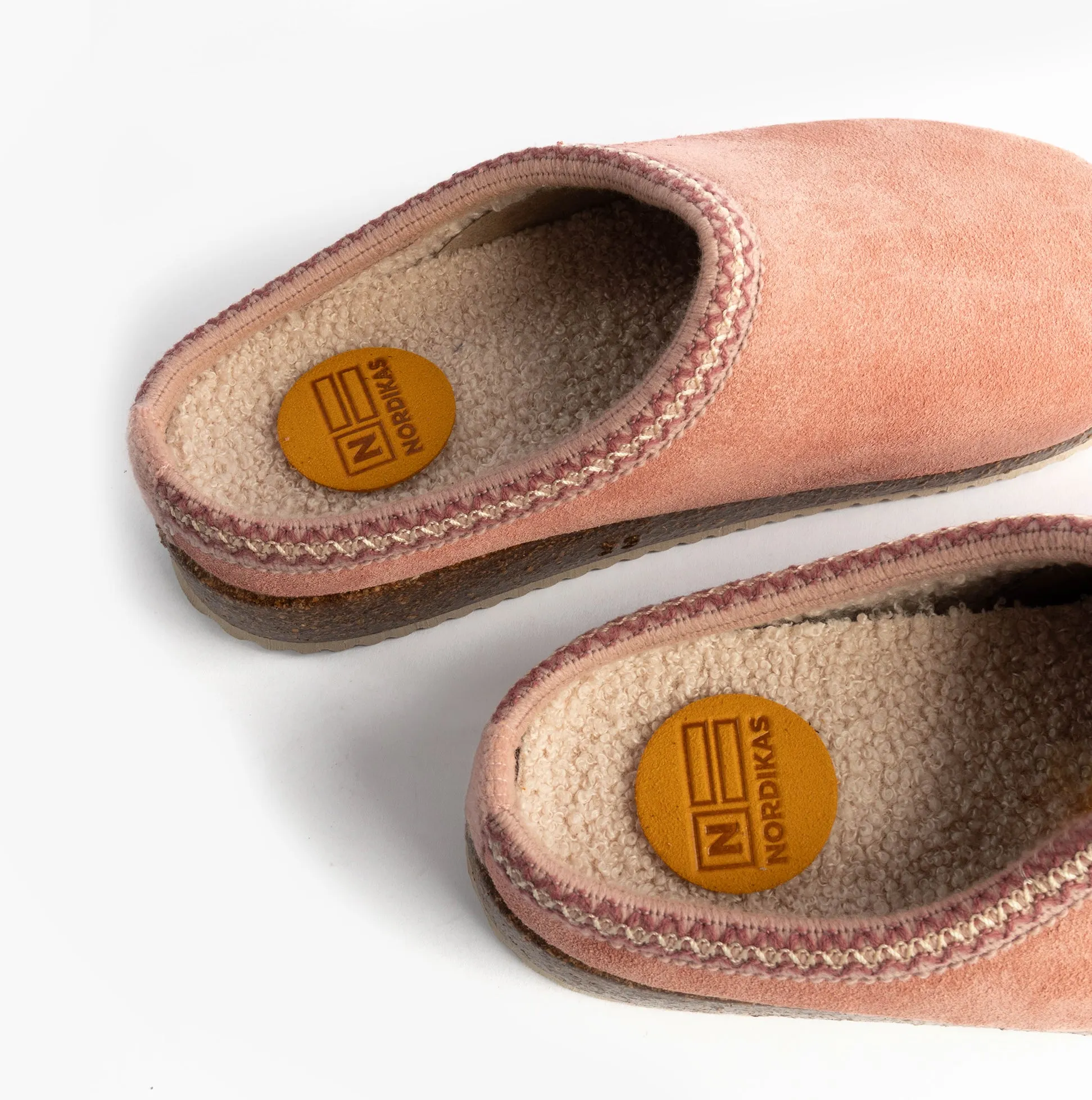 Nordikas 2247 Womens Suede Mule Slippers Rose Pink sold by Shuperb product image thumbnail 5
