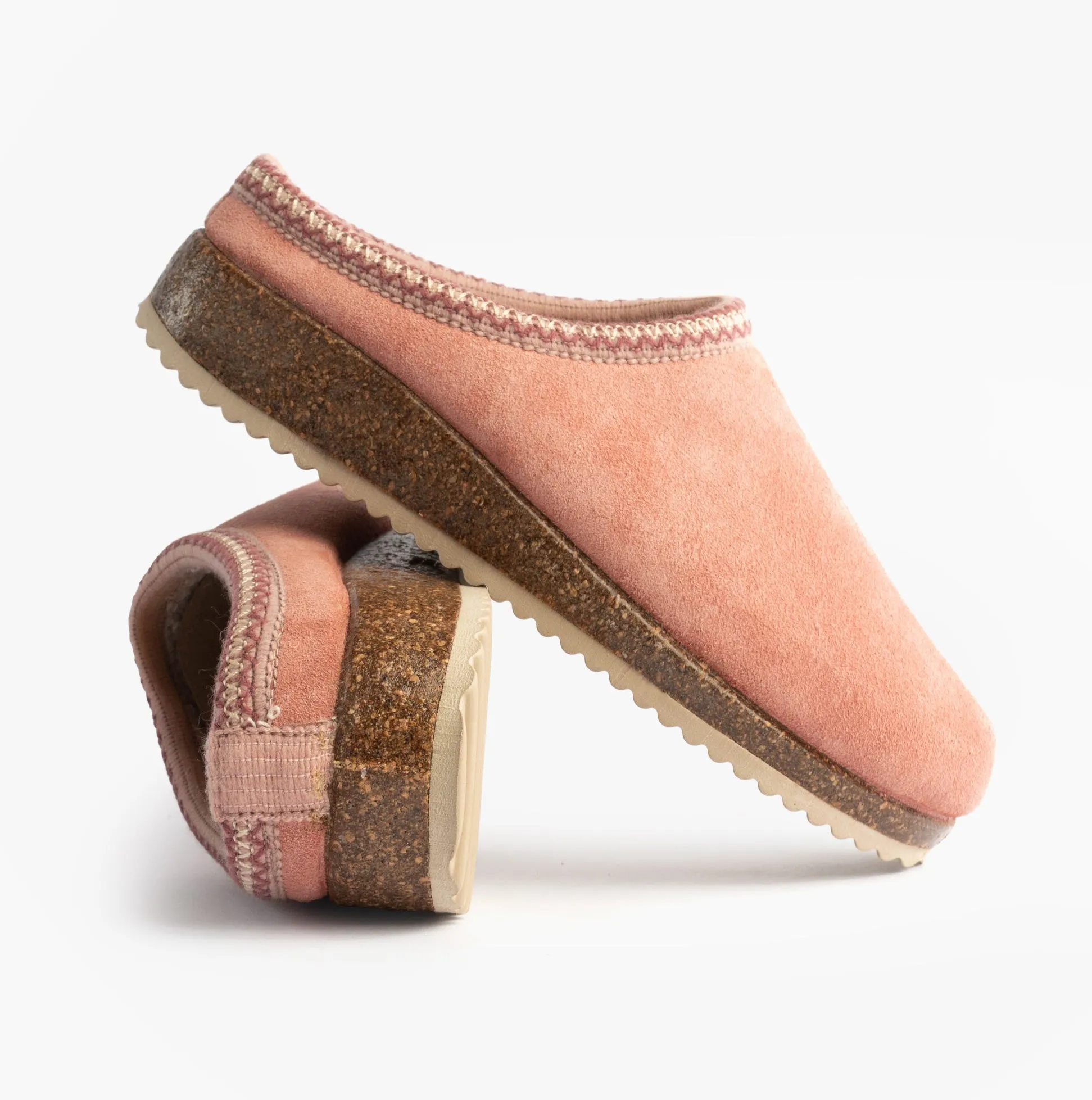 Nordikas 2247 Womens Suede Mule Slippers Rose Pink sold by Shuperb product image thumbnail 2