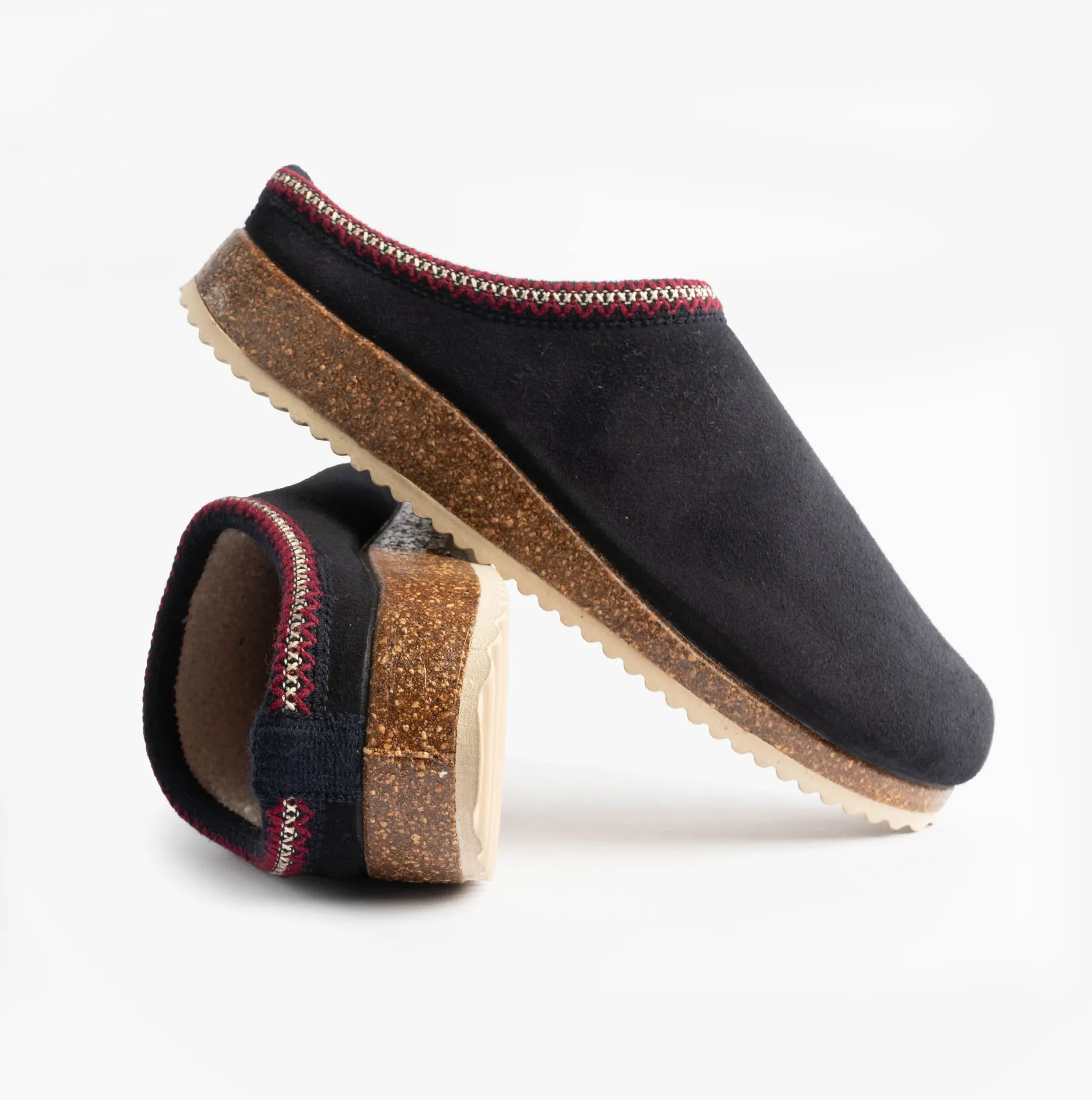 Nordikas 2258 Mens Suede Mule Slippers Marine Blue sold by Shuperb product image thumbnail 2