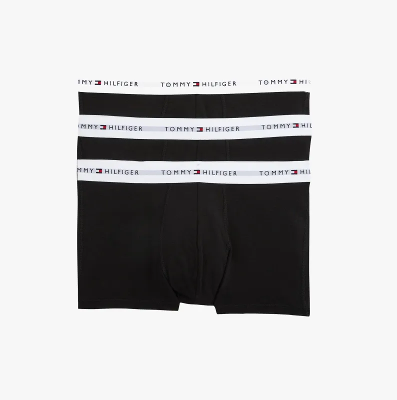 Tommy Hilfiger Mens 3 Pack Trunks Black made by Tommy Hilfiger