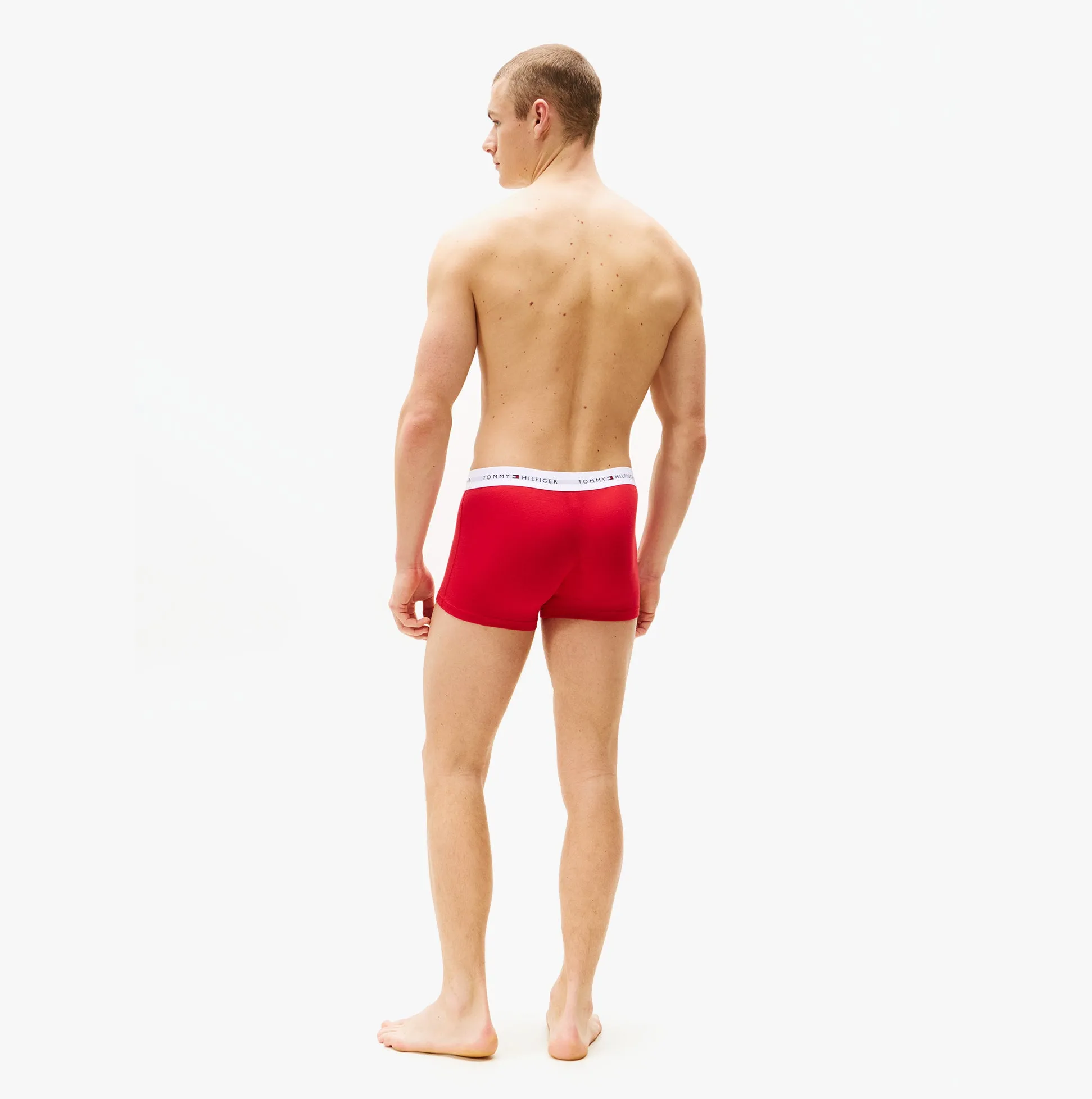 Tommy Hilfiger 3 Pack Trunk Mens Trunks Desert Sky/White/Primary Red sold by Shuperb product image thumbnail 3