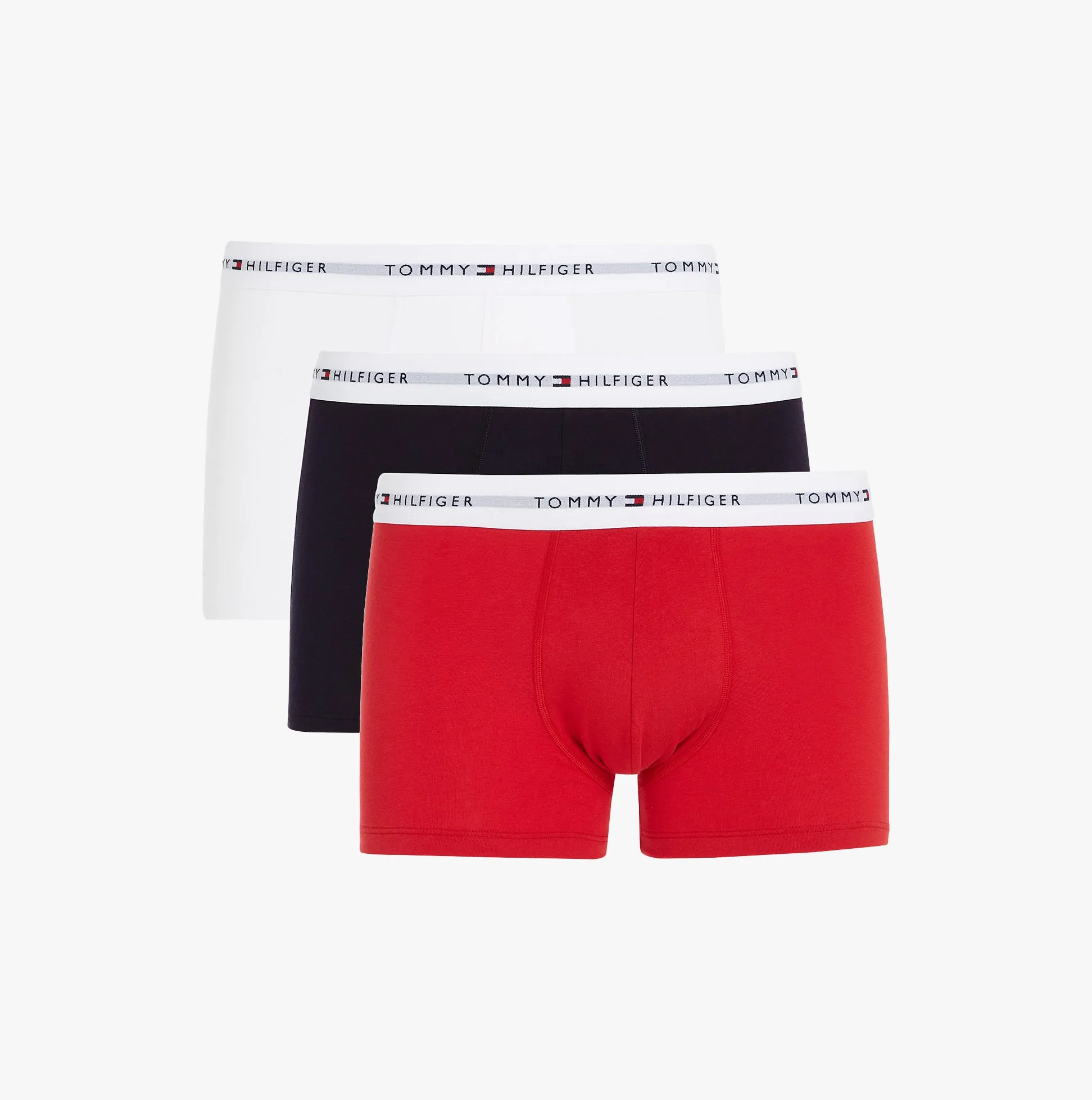 Tommy Hilfiger 3 Pack Trunk Mens Trunks Desert Sky/White/Primary Red sold by Shuperb product image thumbnail 2