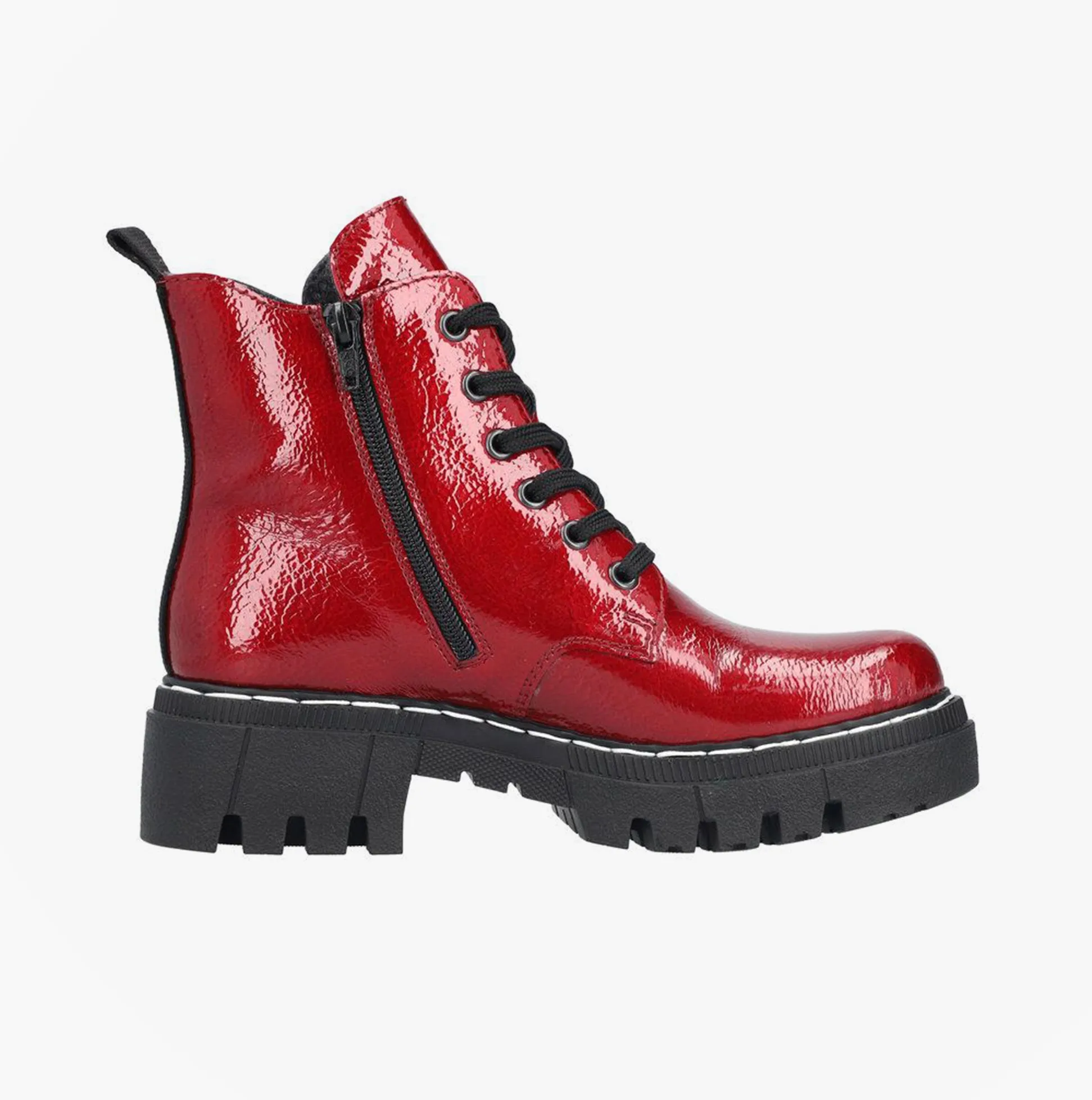 Rieker 74020-33 Womens Boots Red sold by Shuperb