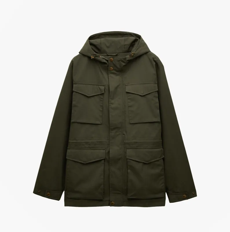 Joules PORTMAN Mens Green Waterproof Raincoat Green sold by Shuperb