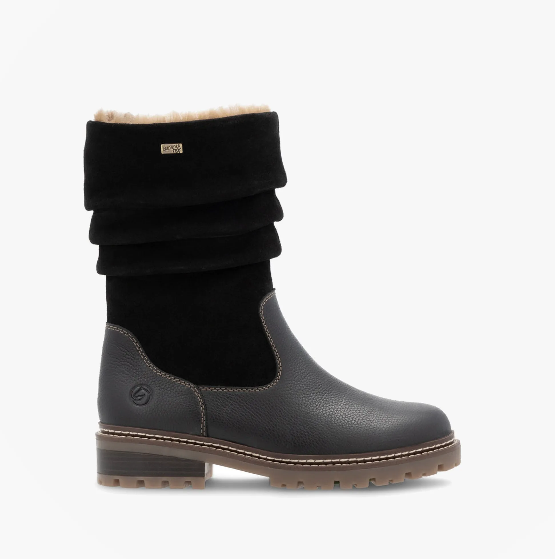 Remonte D0B80-00 Womes Side Zip Ankle Boots Black sold by Shuperb