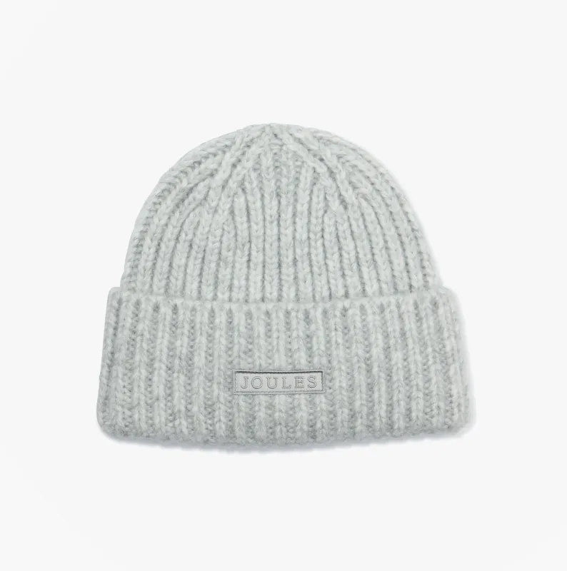 Joules ROSA Womens Beanie Grey sold by Shuperb