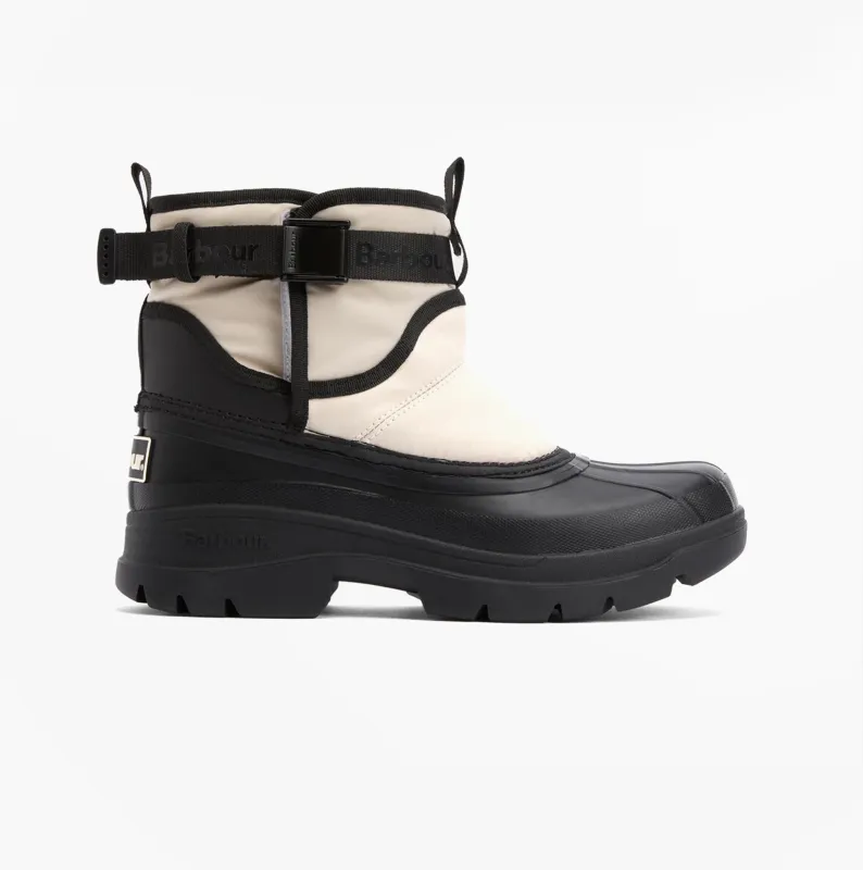 Barbour BRAYBOURN Womens Duck Boot Wellies Beige/Black sold by Shuperb