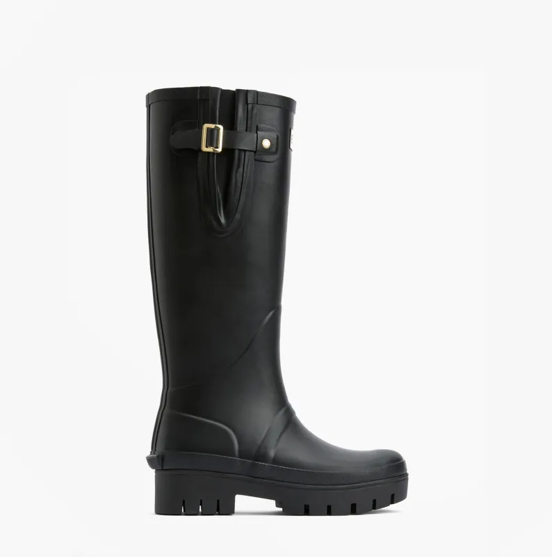 Barbour LEIGHTON Womens Tall Wellies Black sold by Shuperb