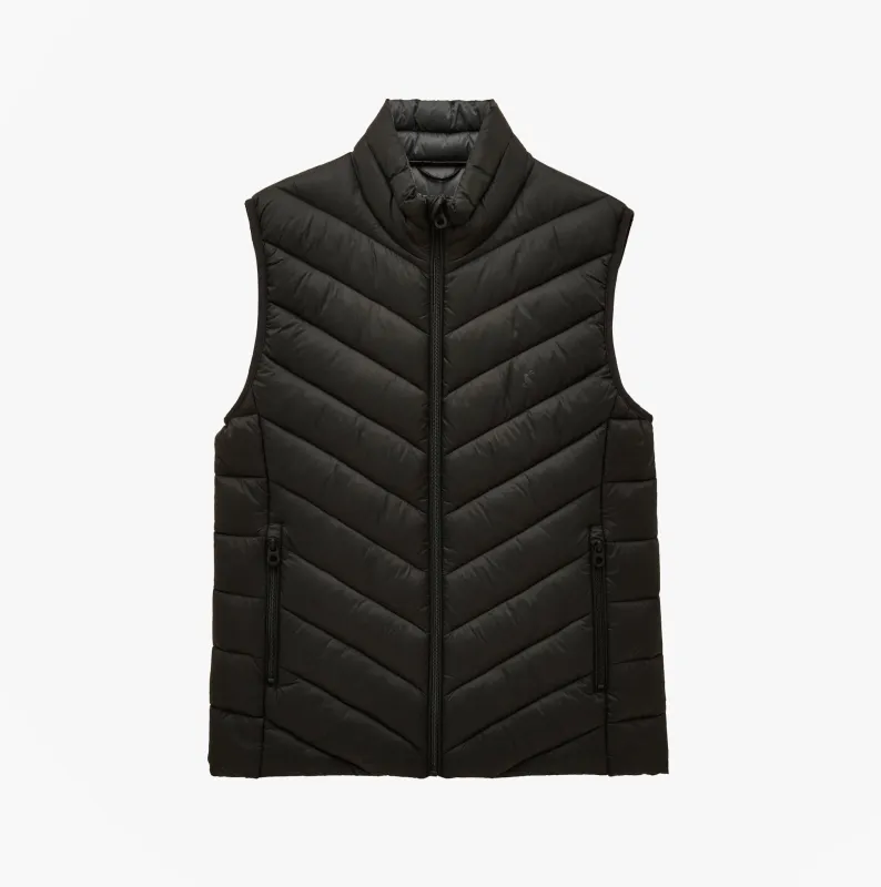 Joules GARRETT Mens Showerproof Padded Gilet Black sold by Shuperb