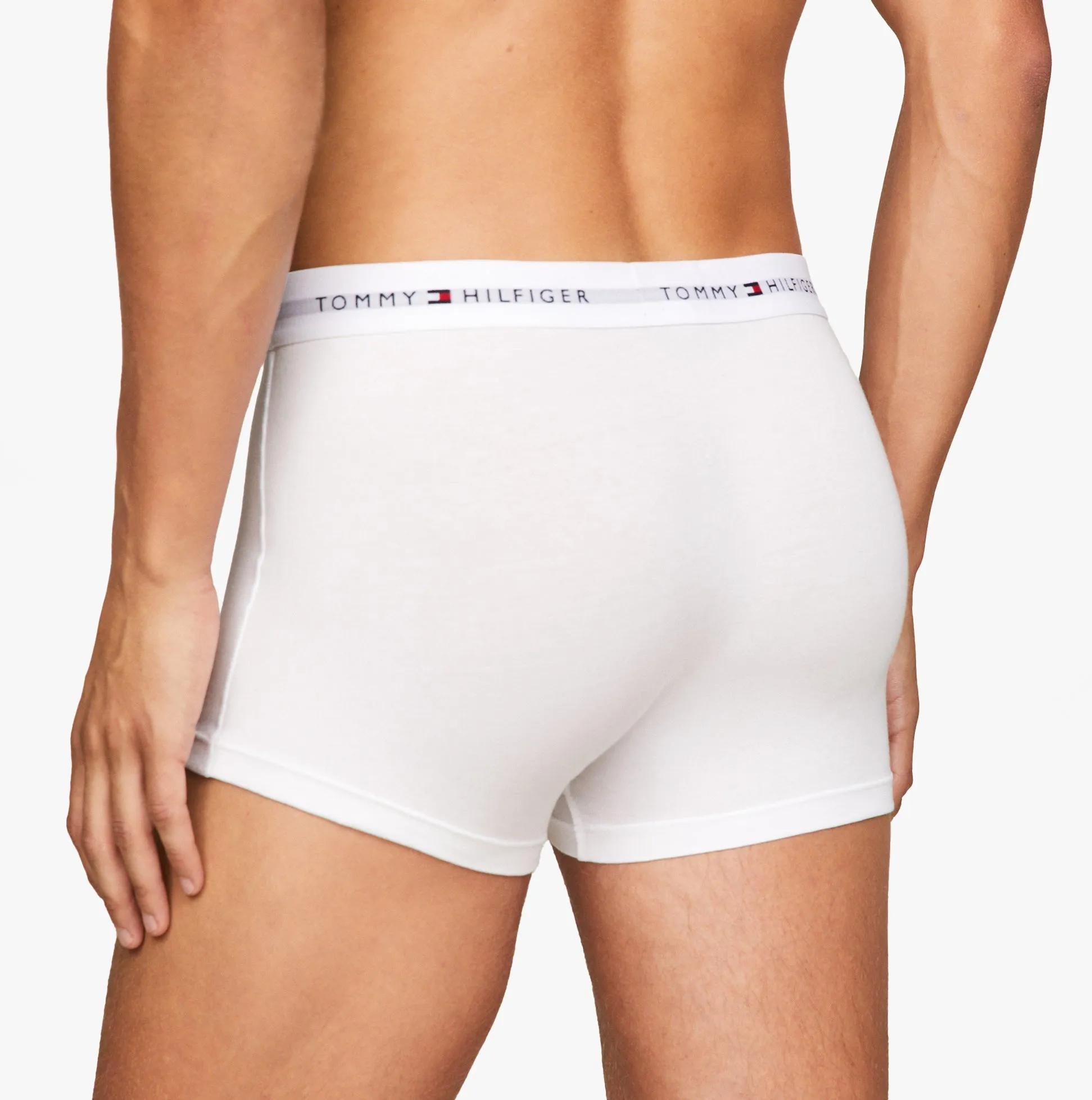 Tommy Hilfiger Mens 3 Pack Logo Waistband Trunks Multi sold by Shuperb product image thumbnail 4