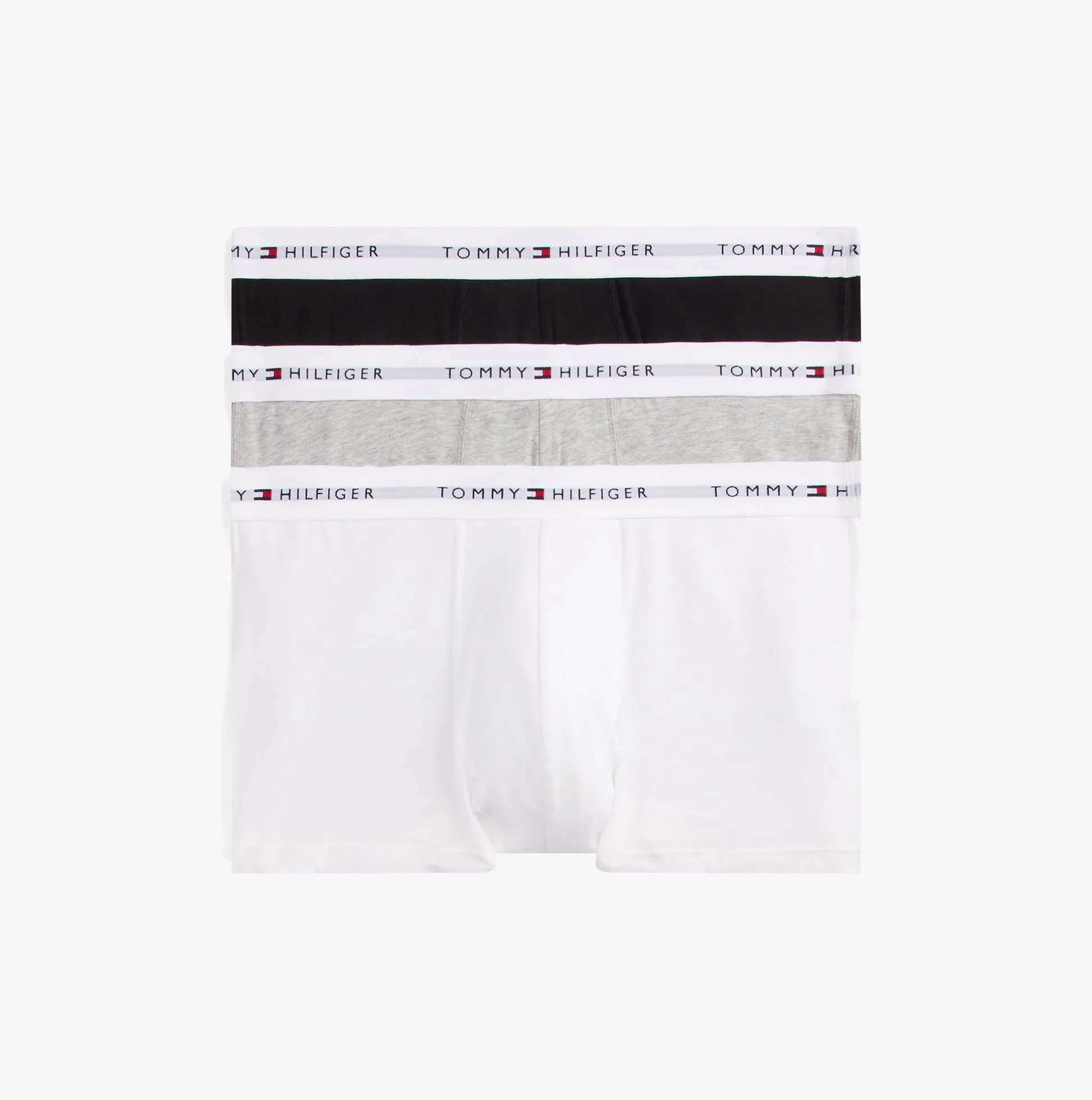 Tommy Hilfiger Mens 3 Pack Logo Waistband Trunks Multi sold by Shuperb