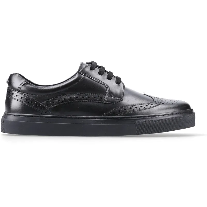 Base London CLAPTON Mens Shoes Black sold by Shuperb