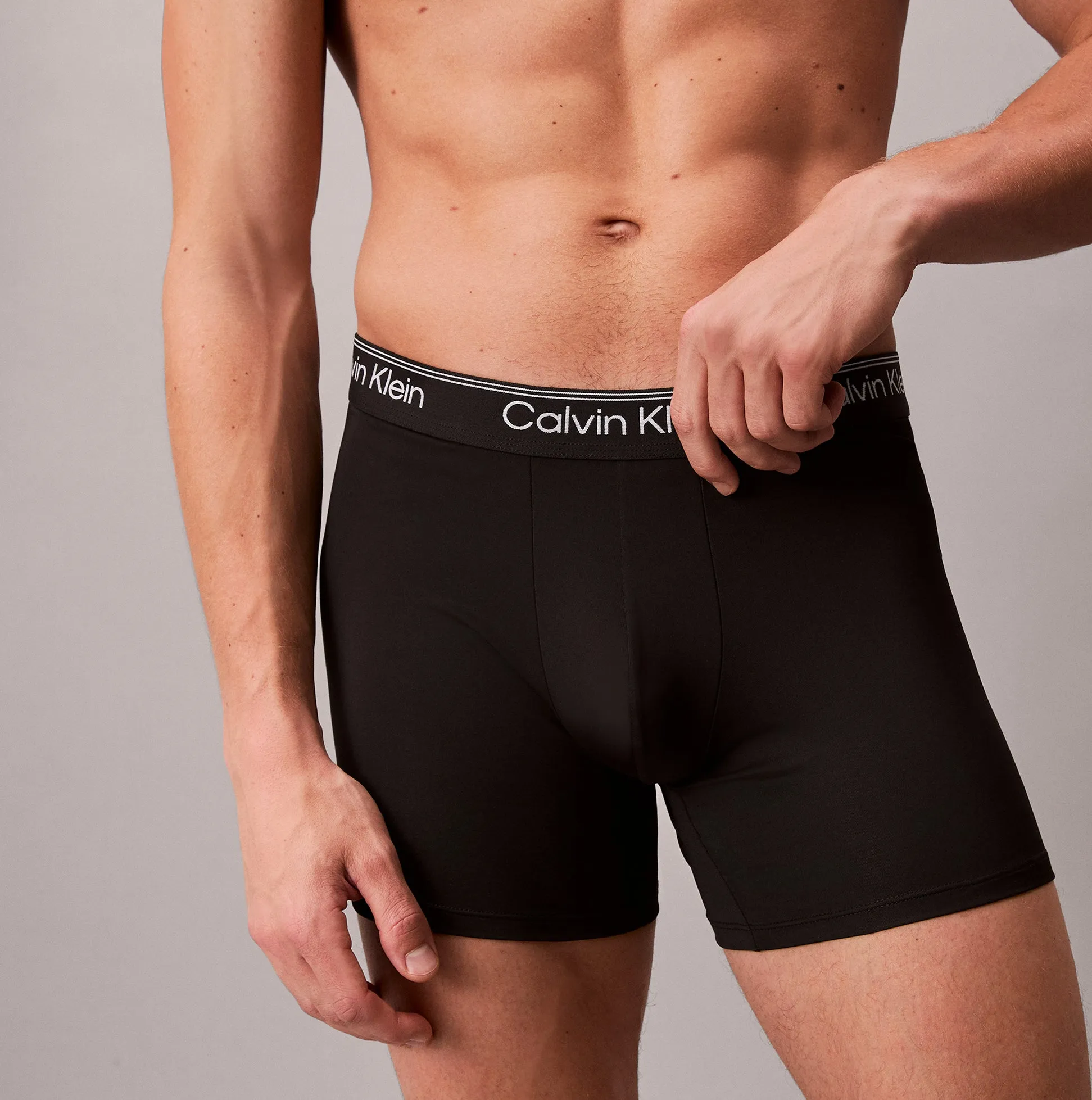 Calvin Klein BOXER BRIEF 3 Pack Mens Microfibre Stretch Black sold by Shuperb product image thumbnail 4