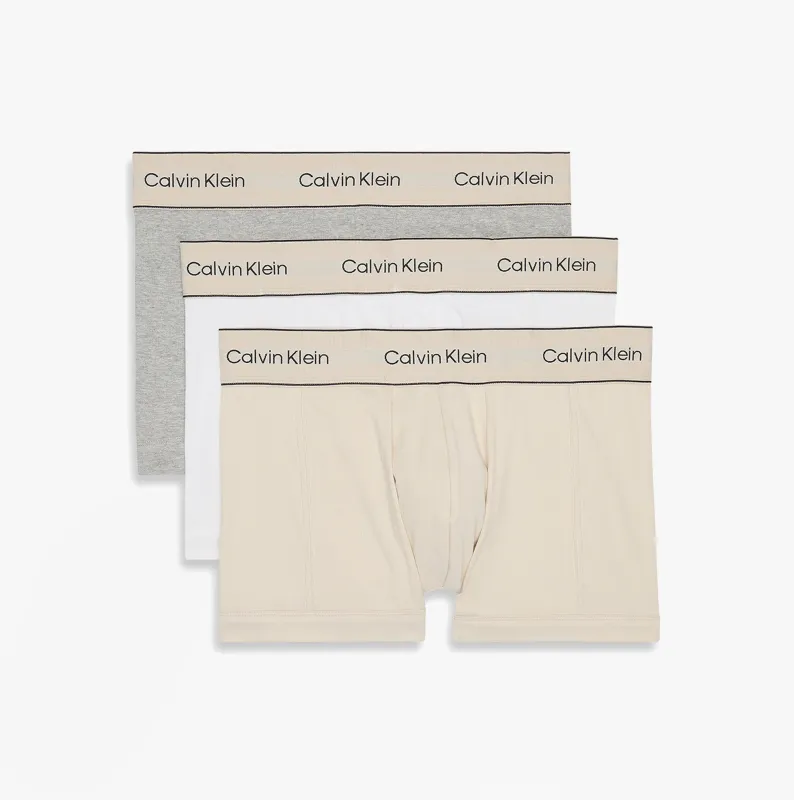 Calvin Klein TRUNK 3 PACK Mens Cotten Stretch Multicoloured sold by Shuperb