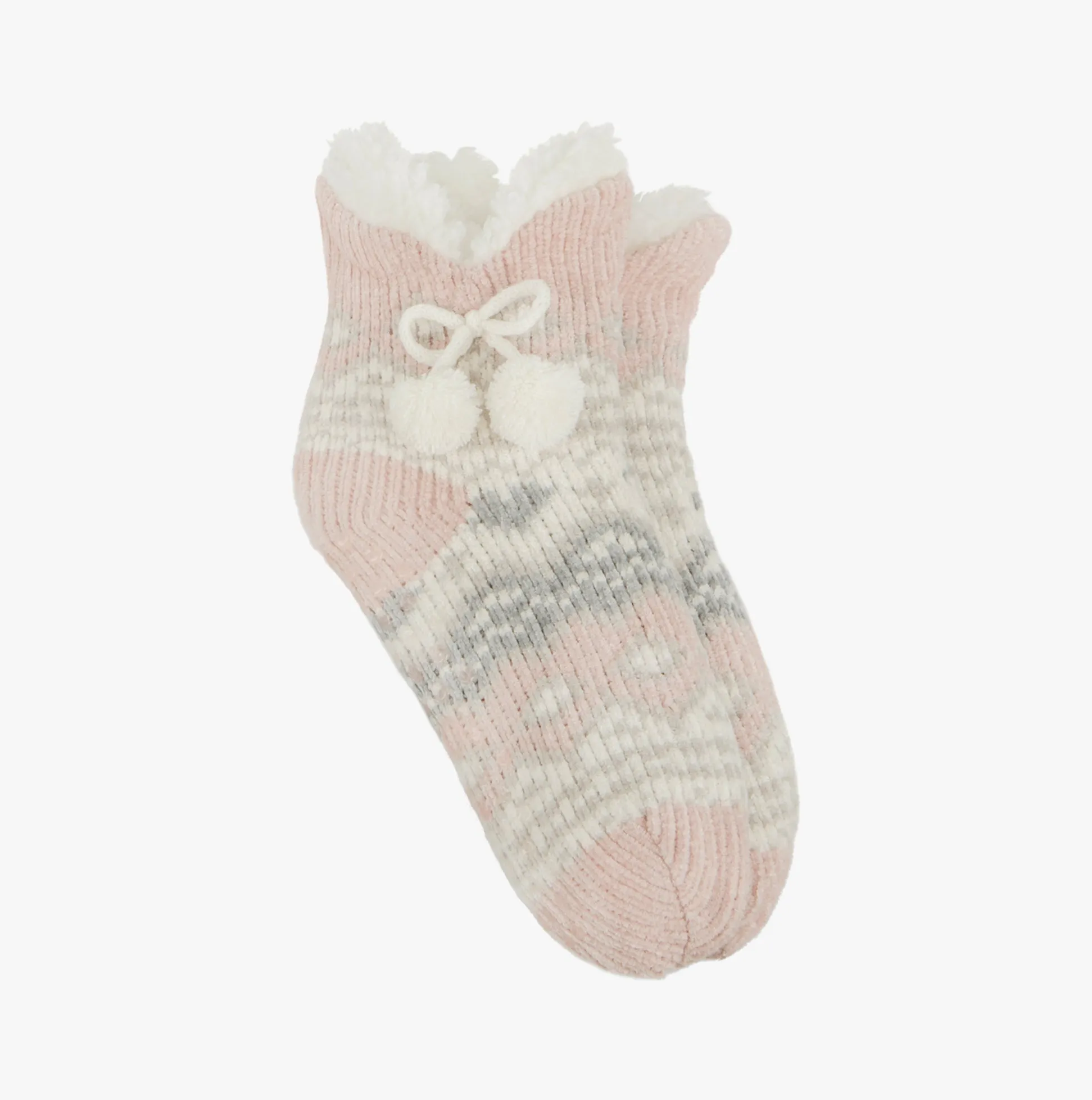 Totes Toasties CHENILLE CROP KNITTED SLIPPER SOCKS Womens Socks Multi sold by Shuperb