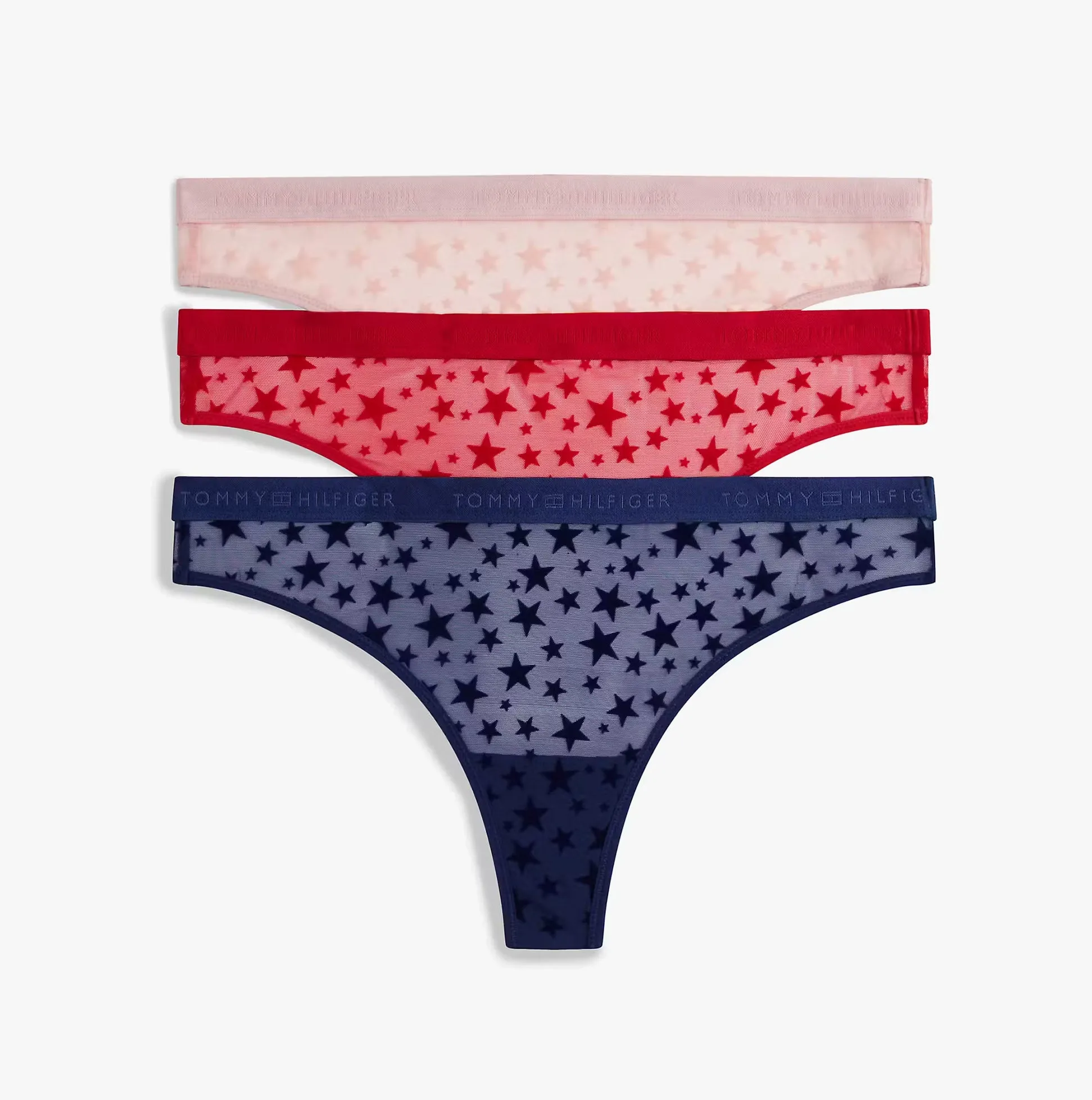 Tommy Hilfiger Tommy Hilfiger UW0UW06135 GIFT 3 PACK THONG Womens Thong Multicoloured sold by Shuperb