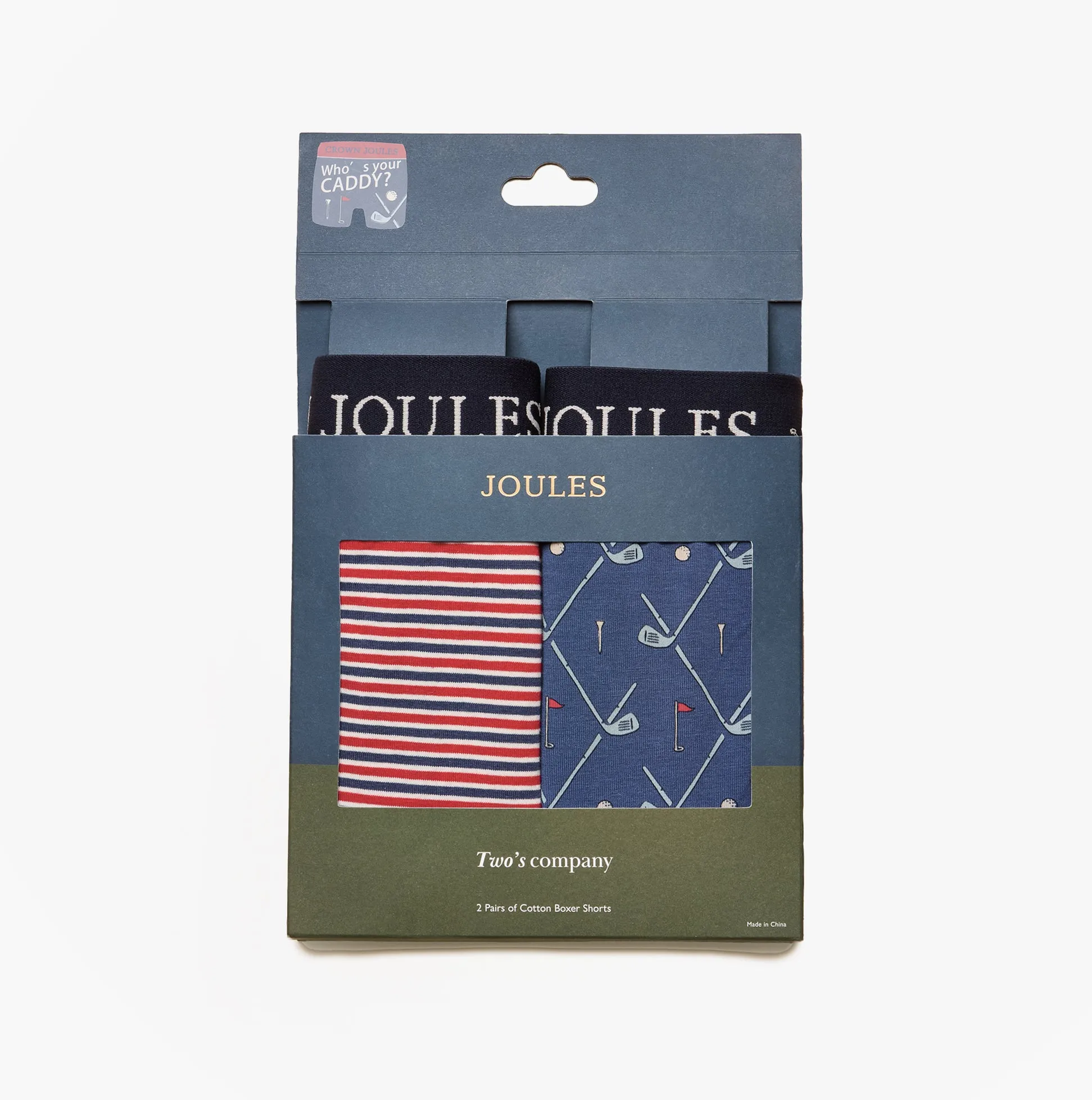 Joules CROWN Mens Boxer Shorts Red/Blue sold by Shuperb
