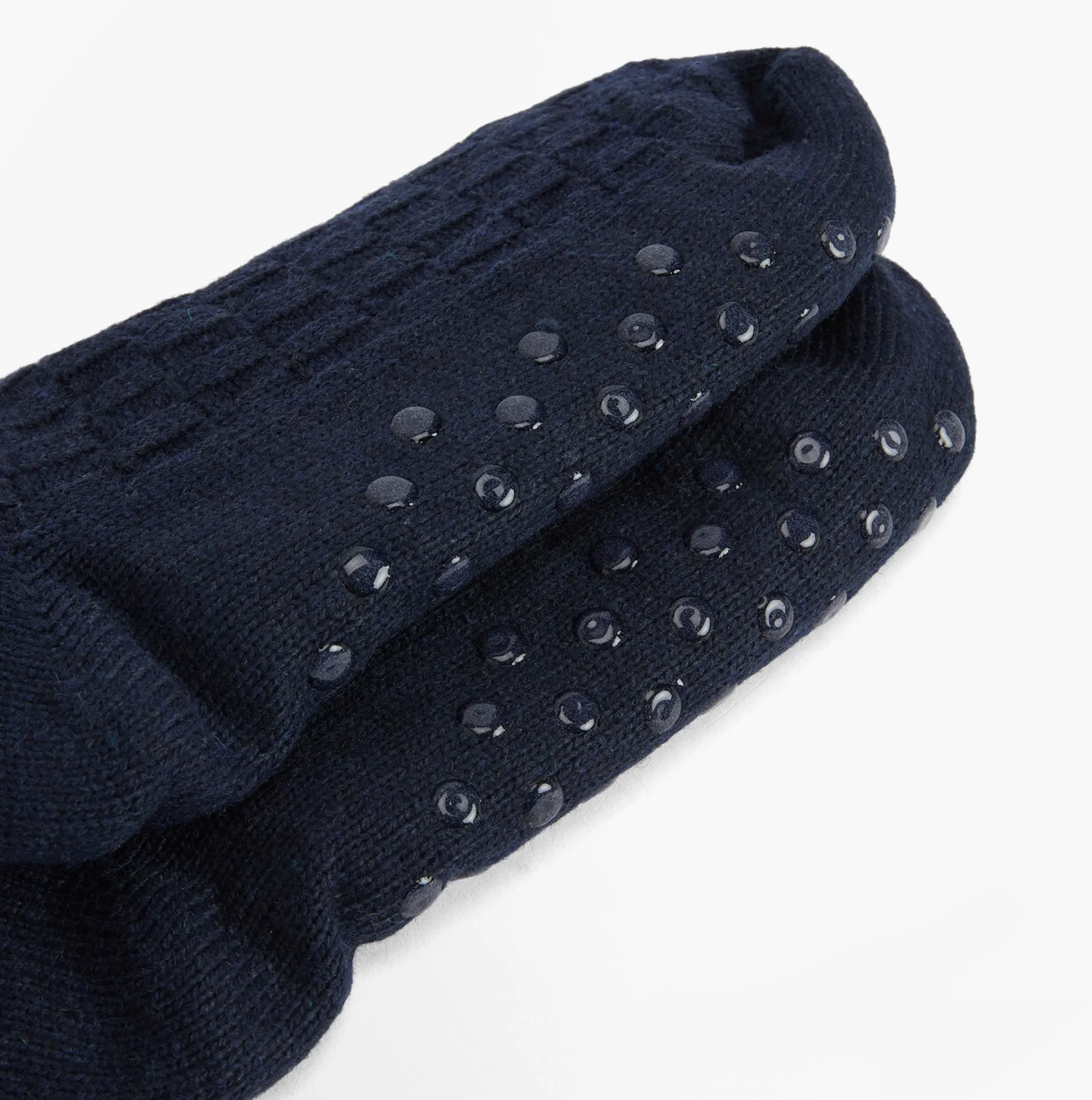 Barbour CABLE KNIT LOUNGE SOCKS Womens Socks Navy sold by Shuperb product image thumbnail 3