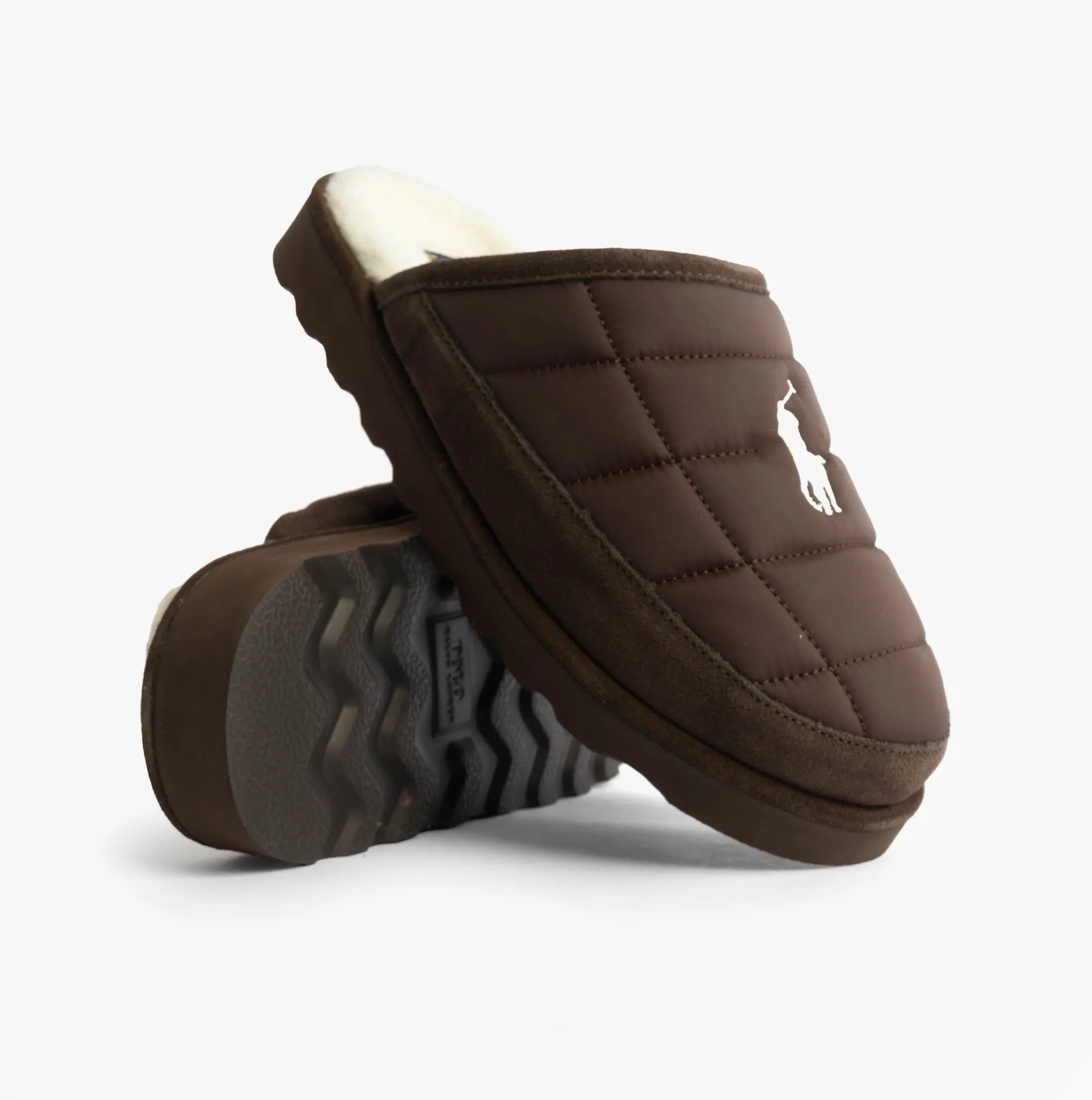 Polo Ralph Lauren READ SCFF II Mens Mule Slippers Brown/Cream sold by Shuperb product image thumbnail 2