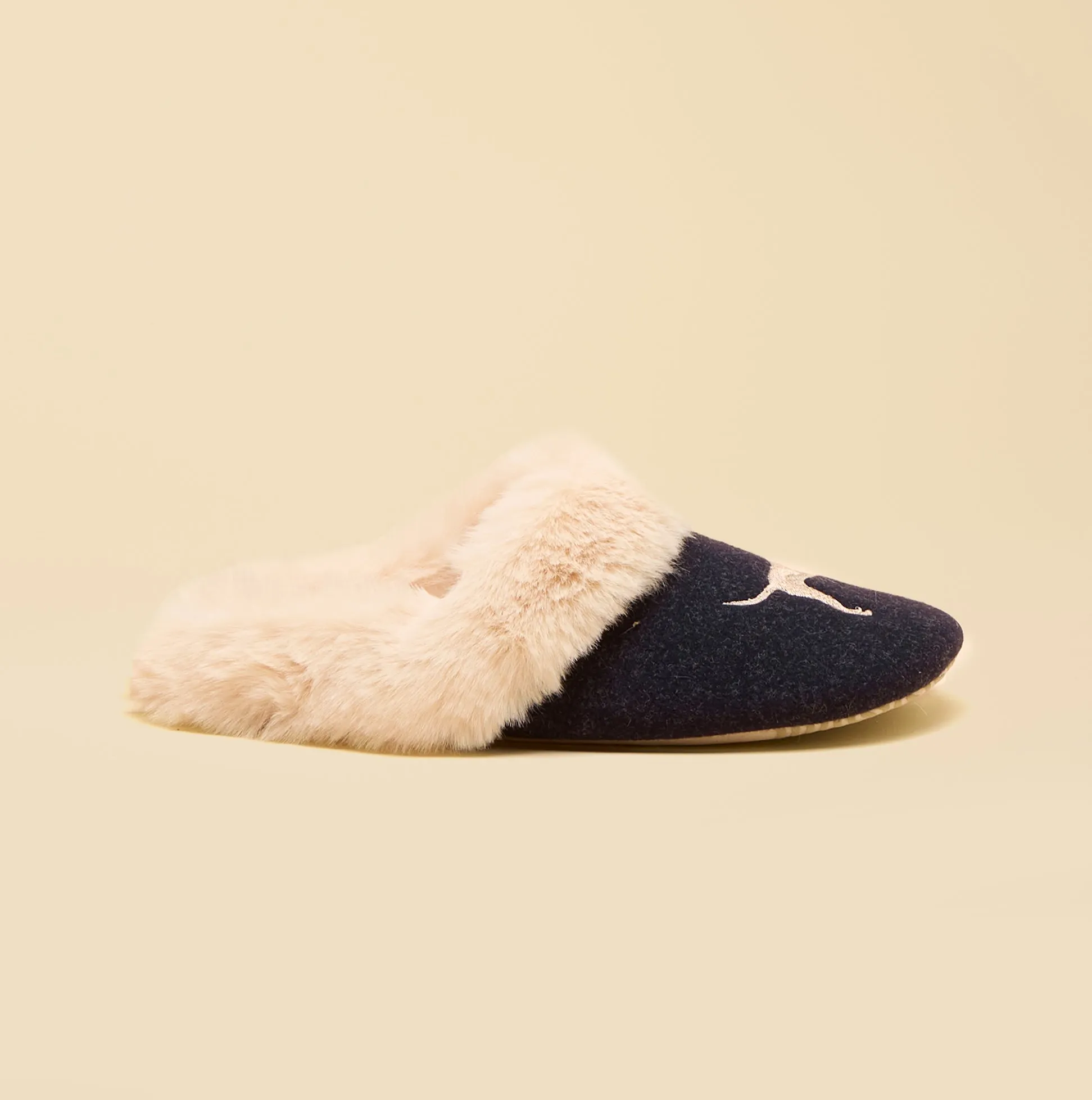 Joules SLIPPET Womens Mule Slippers Navy sold by Shuperb product image thumbnail 2
