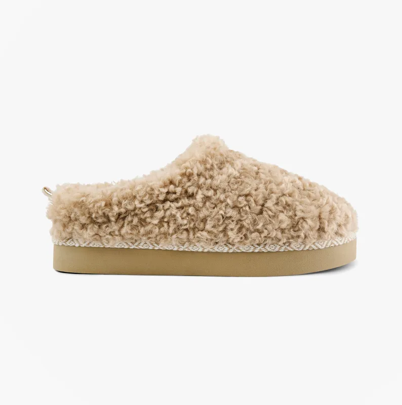 Bedroom Athletics ALICIA Womens Mule Slippers Biscuit sold by Shuperb