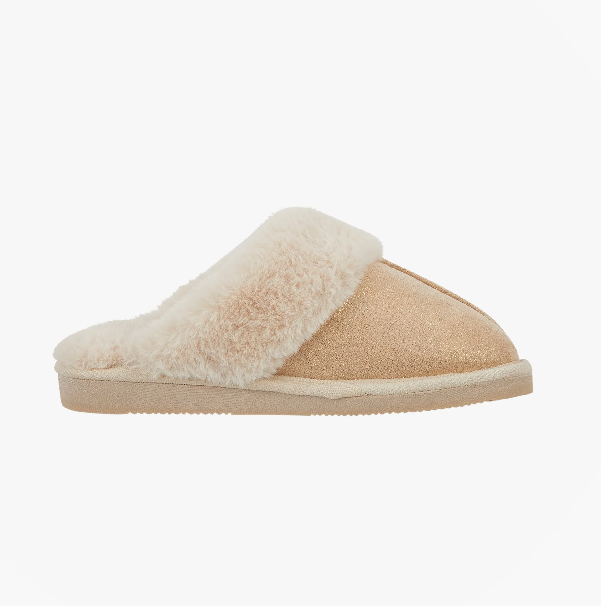Jo & Joe GLIMMER Womens Mule Slippers Beige sold by Shuperb