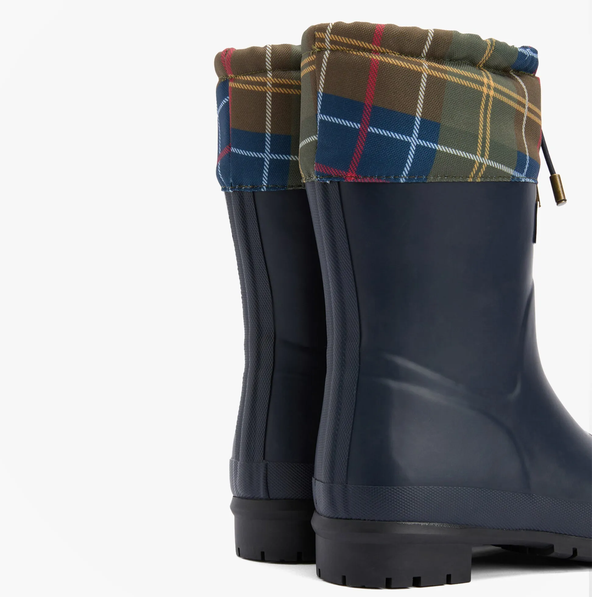 Barbour MOWBRAY Womens Mid Wellies Navy/Classic Tartan sold by Shuperb product image thumbnail 3