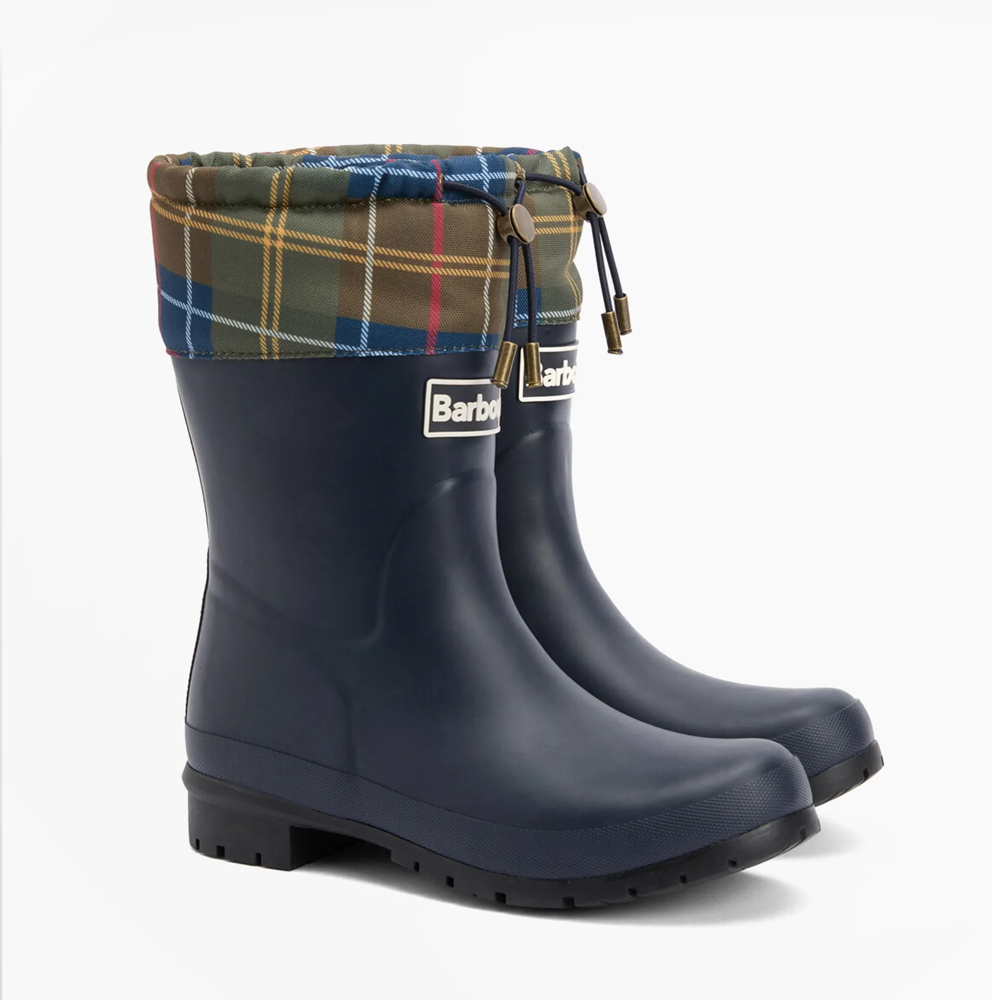 Barbour MOWBRAY Womens Mid Wellies Navy/Classic Tartan sold by Shuperb product image thumbnail 2