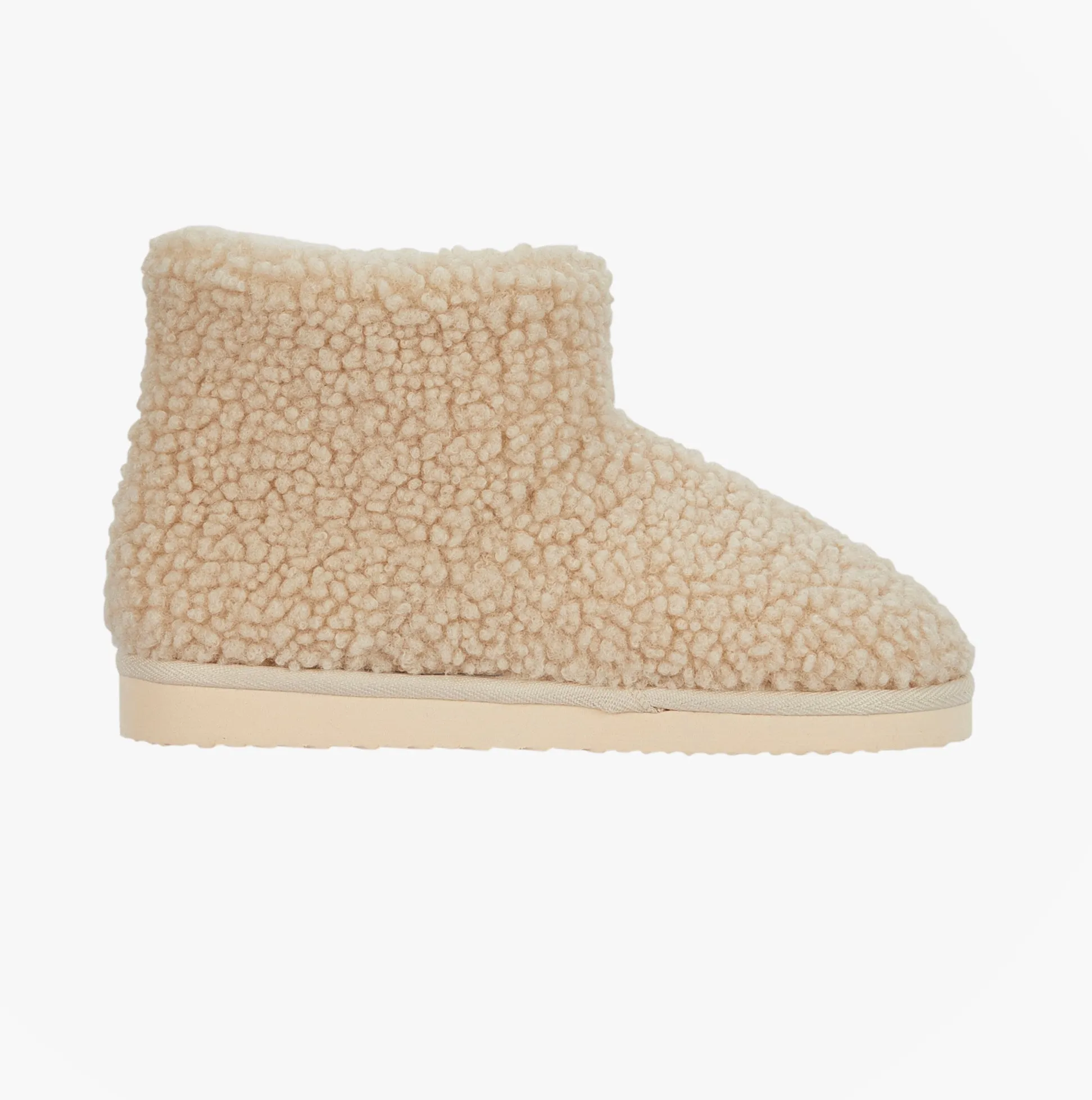 Jo & Joe TEDDY Womens Bootie Slippers Beige sold by Shuperb