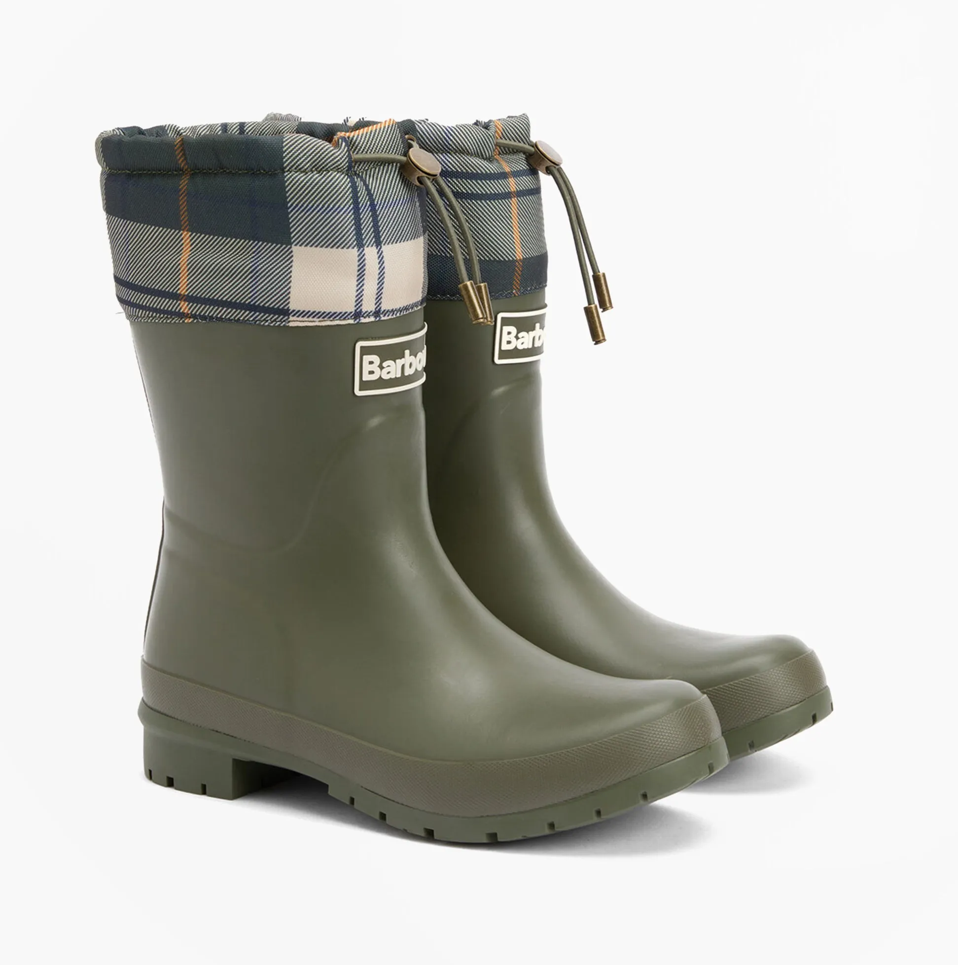 Barbour MOWBRAY Womens Mid Wellies Olive/Ancient Tartan sold by Shuperb product image thumbnail 2