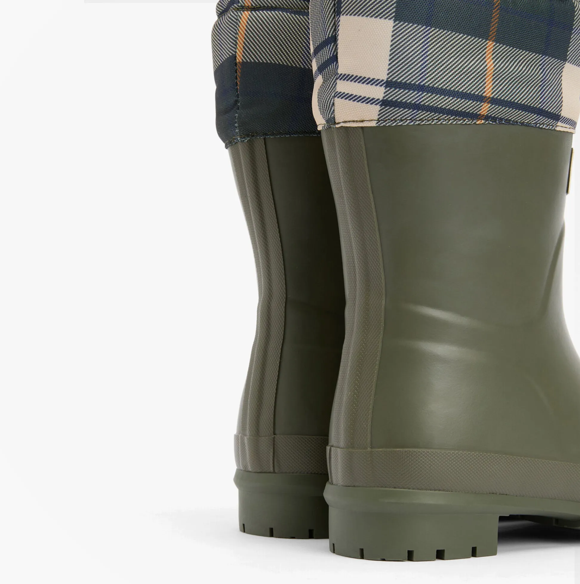 Barbour MOWBRAY Womens Mid Wellies Olive/Ancient Tartan sold by Shuperb product image thumbnail 3
